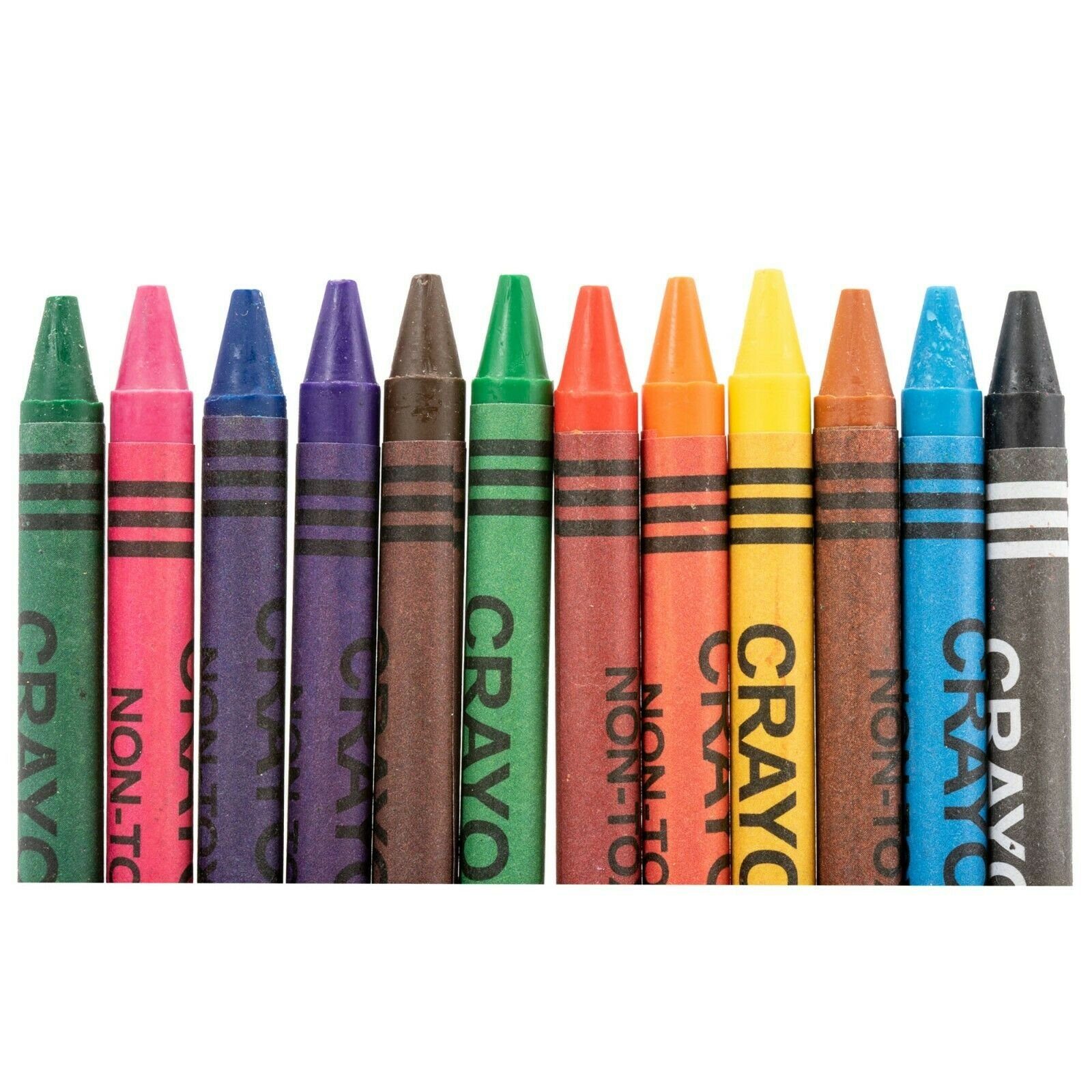 BENSON Malkreide 12x Fettkreide Wachsmalstifte Malstifte, Markierstifte, Schulstifte, Zeichenstifte