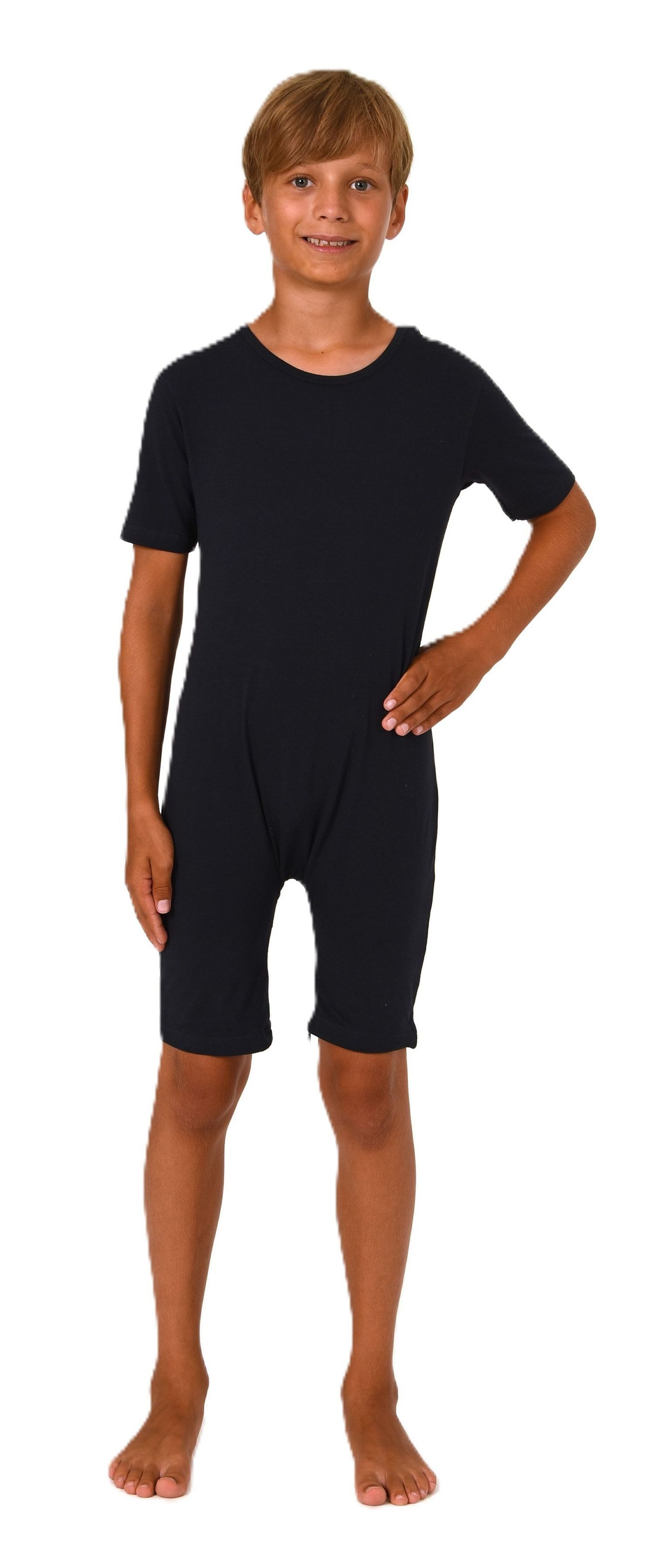 Normann Pyjama Kinder Pflegebody kurzarm - UNISEX - mit Beinreissverschluss – Bild 3 von 5