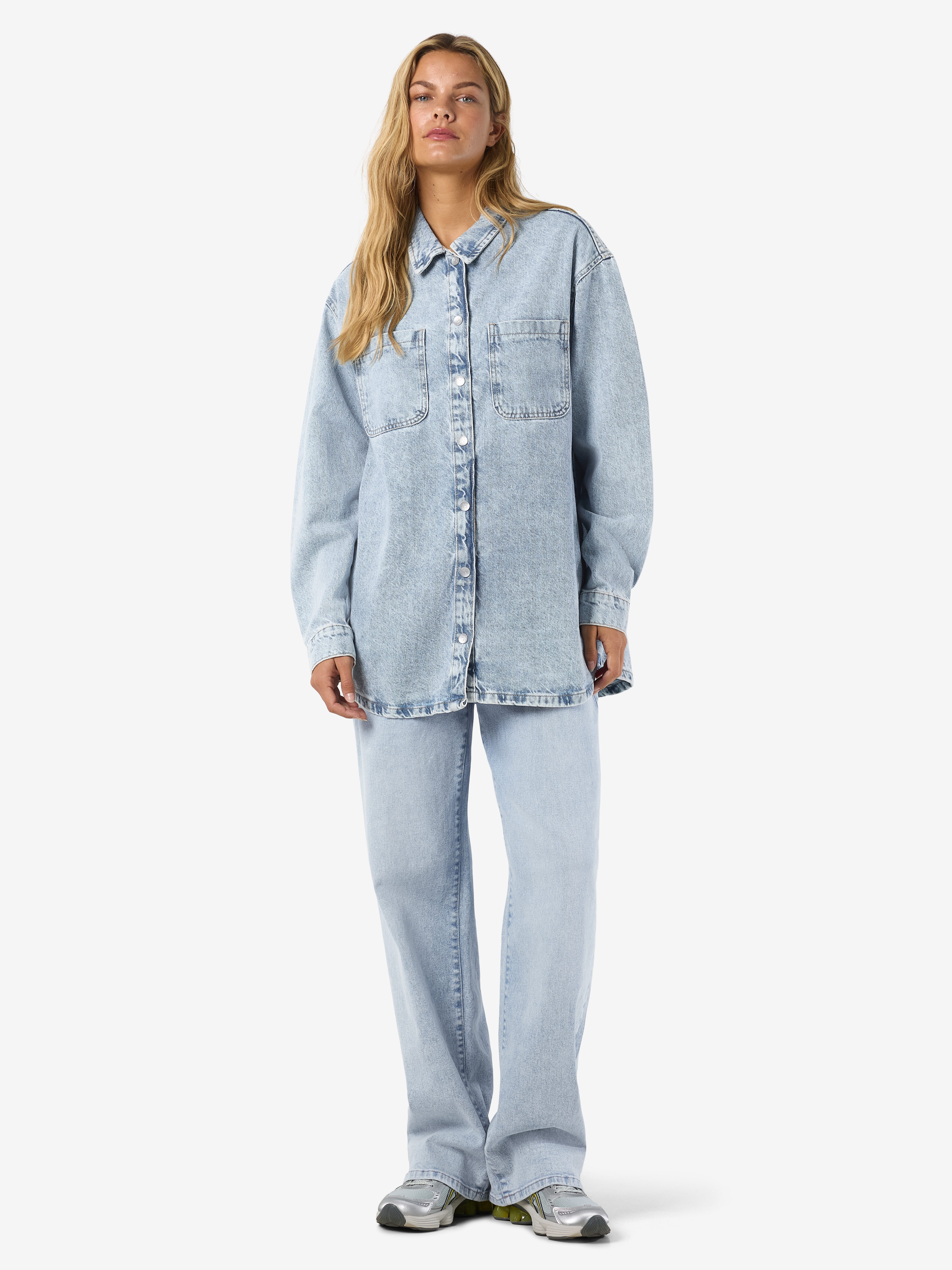 Noisy may Jeansbluse NMALVA L/S DENIM SHACKET AZ352LB NOOS