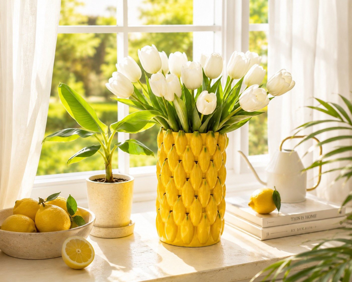 Wurm Dekovase Otto Blumenvase Bananen aus Keramik