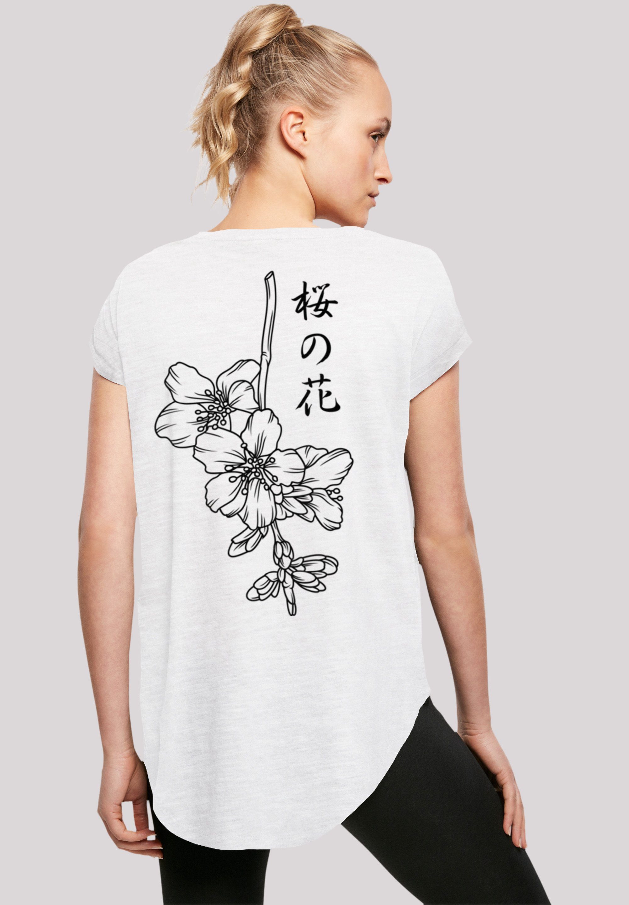 F4NT4STIC T-Shirt Japan Flower Print, Sehr weicher Baumwollstoff mit hohem  Tragekomfort | T-Shirts