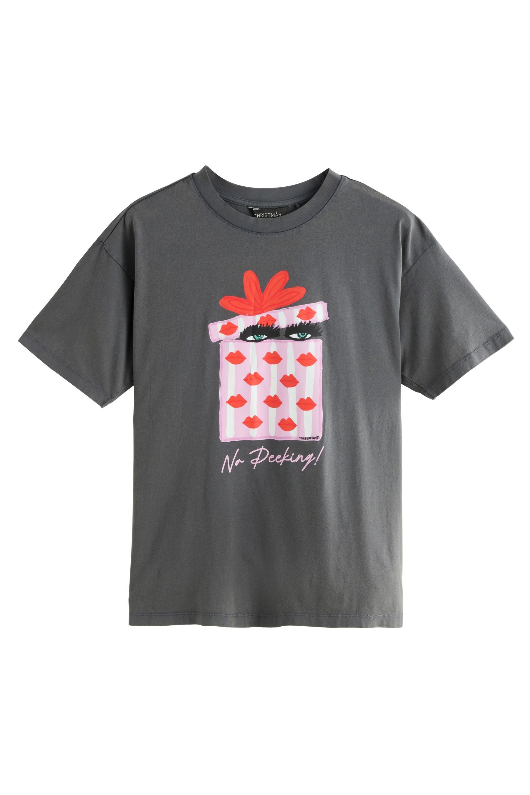 T-Shirt T-Shirt mit Grafik, No Peeking Kendra Dandy