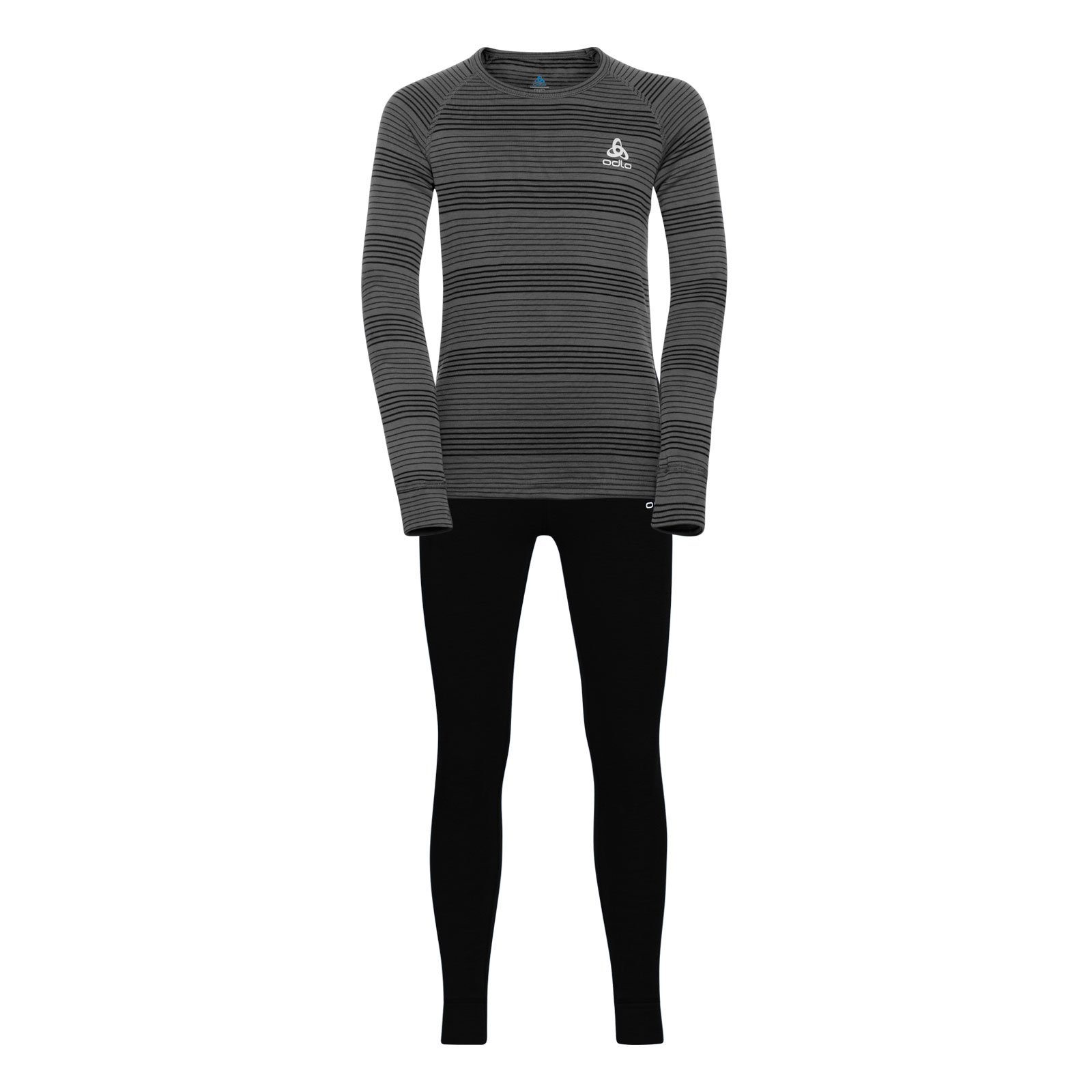 Innenseite weicher grey Odlo black / Warm flauschig melange 15701 mit Sports Thermounterhemd Active Underwear