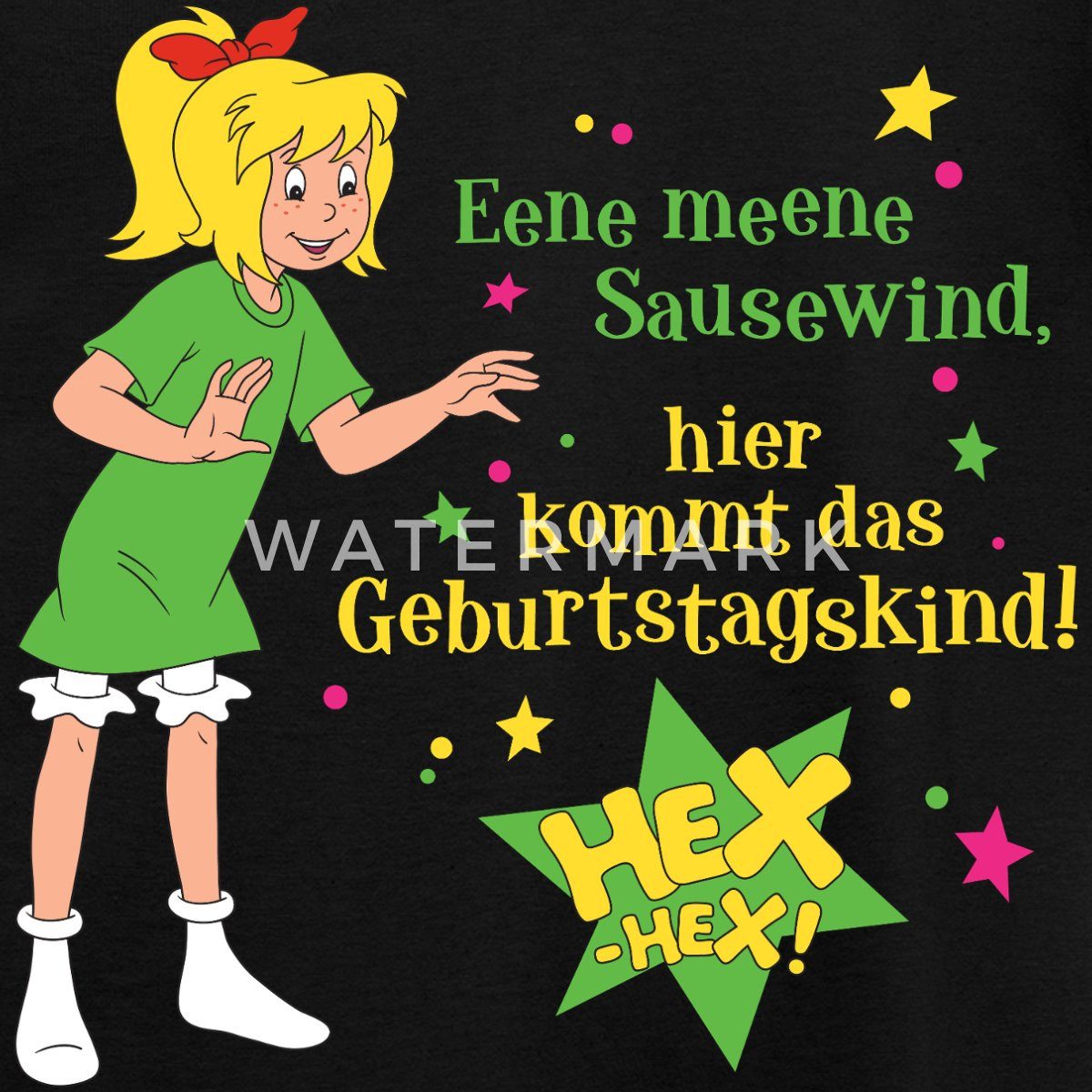 Spreadshirt T-Shirt Bibi Blocksberg Geburtstag Bibi & Spruch Kinder T-Shirt (1-tlg)