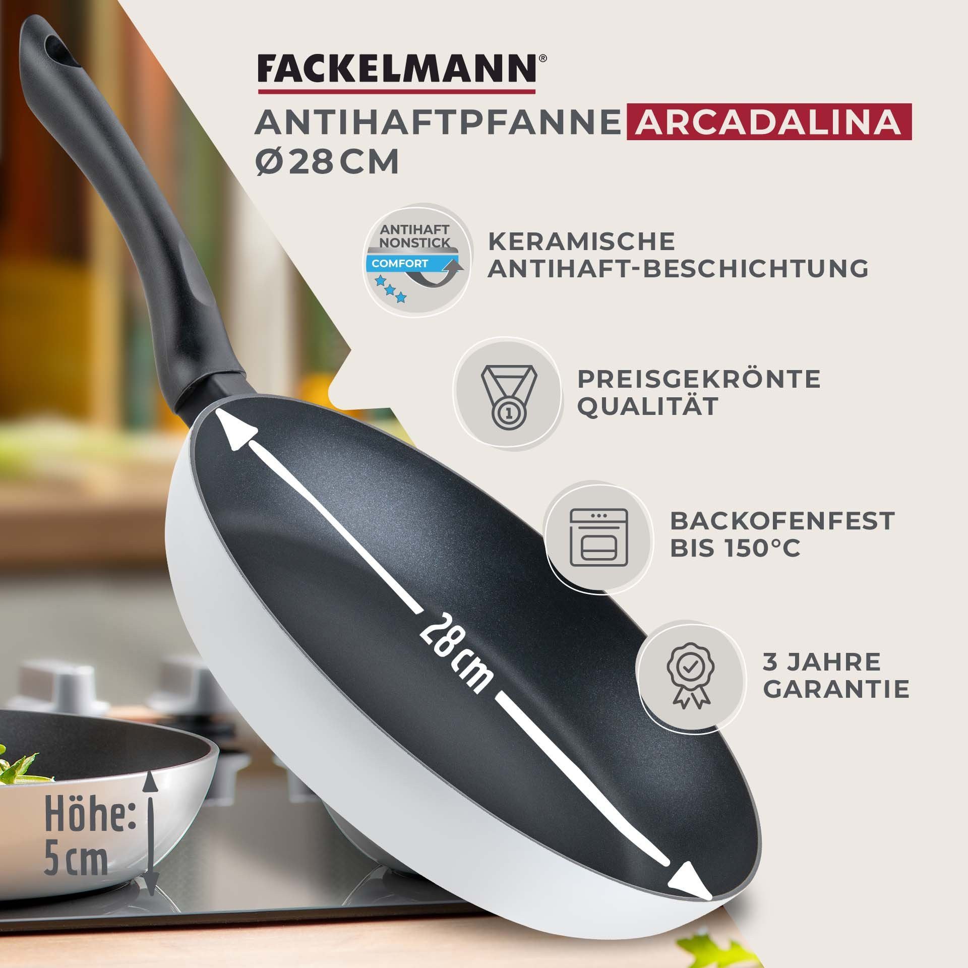 FACKELMANN Bratpfanne Antihaft 28cm, Allherd-Pfanne