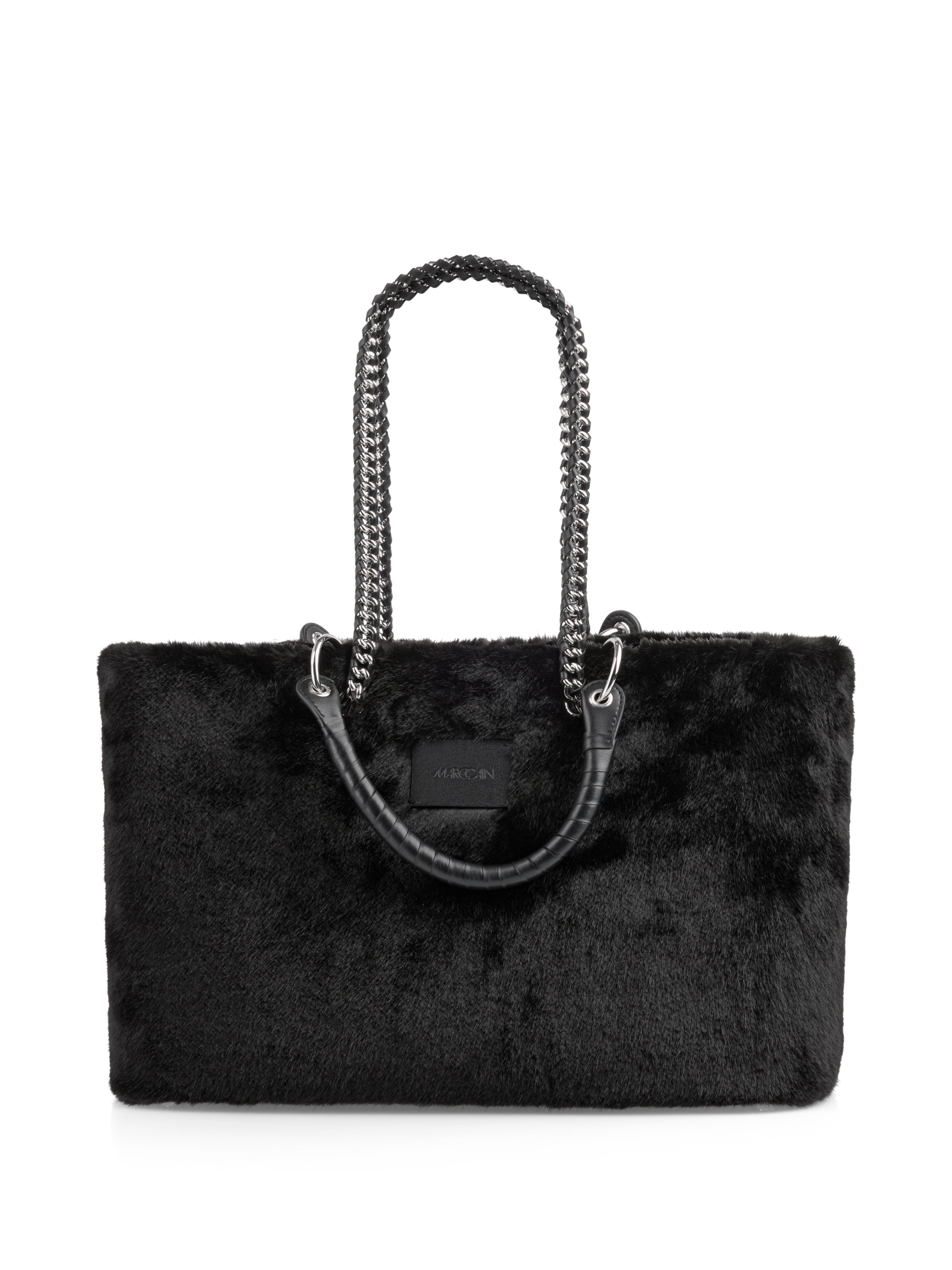 Marc Cain Shopper aus Fake Fur Слипперы