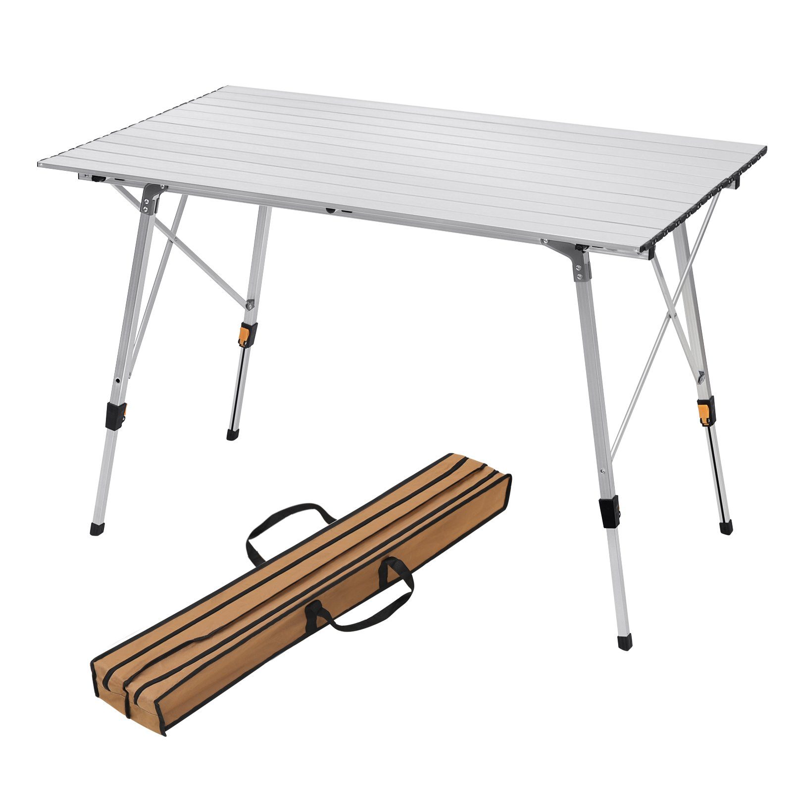 Woltu Campingtisch (1-St), Alu Campingtisch 120x68.5cm für 4-6 Personen