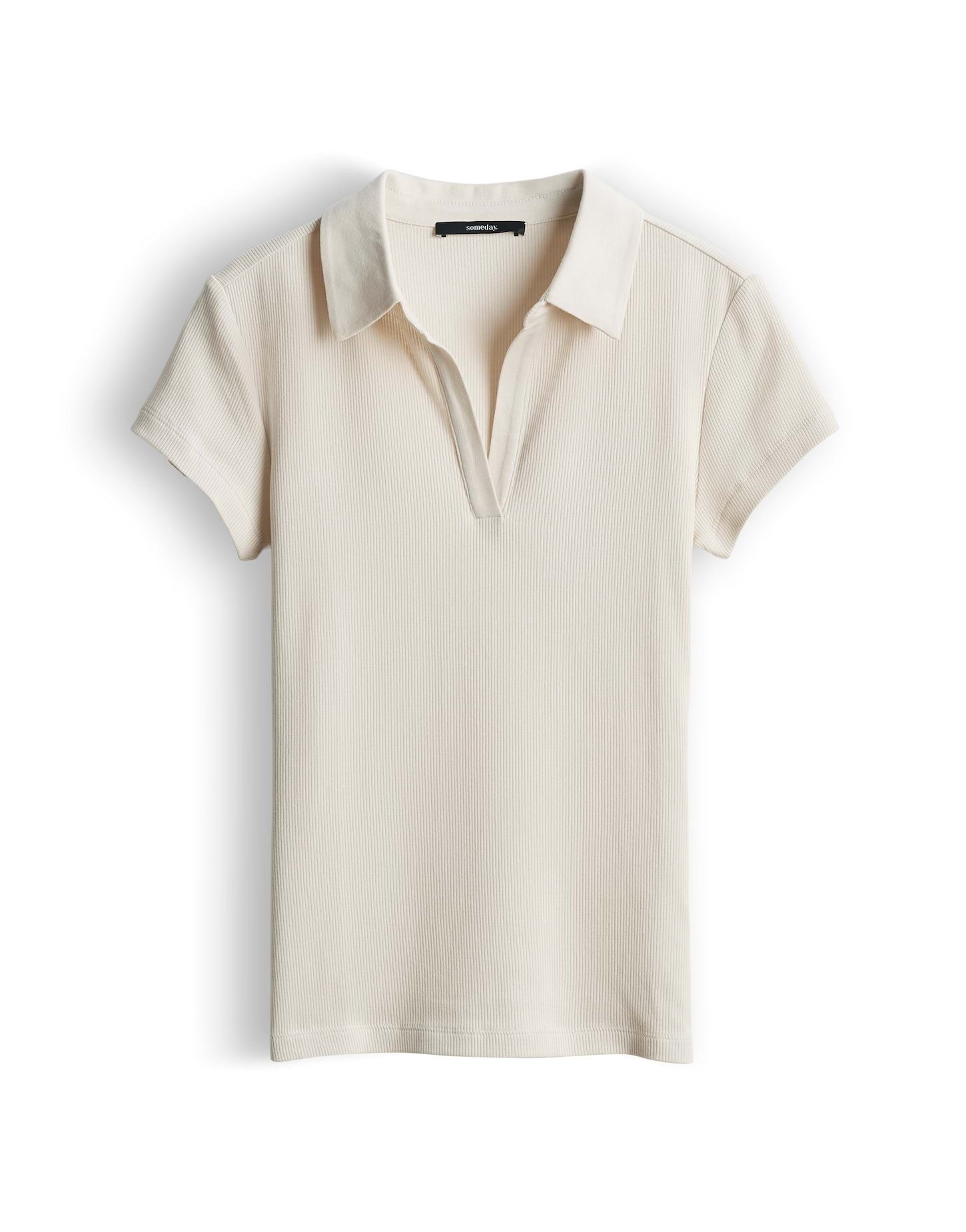 someday Kurzarmshirt Kleoh Polo aus Jersey mit Polokragen Mit Polokragen und softer Rippenstruktur
