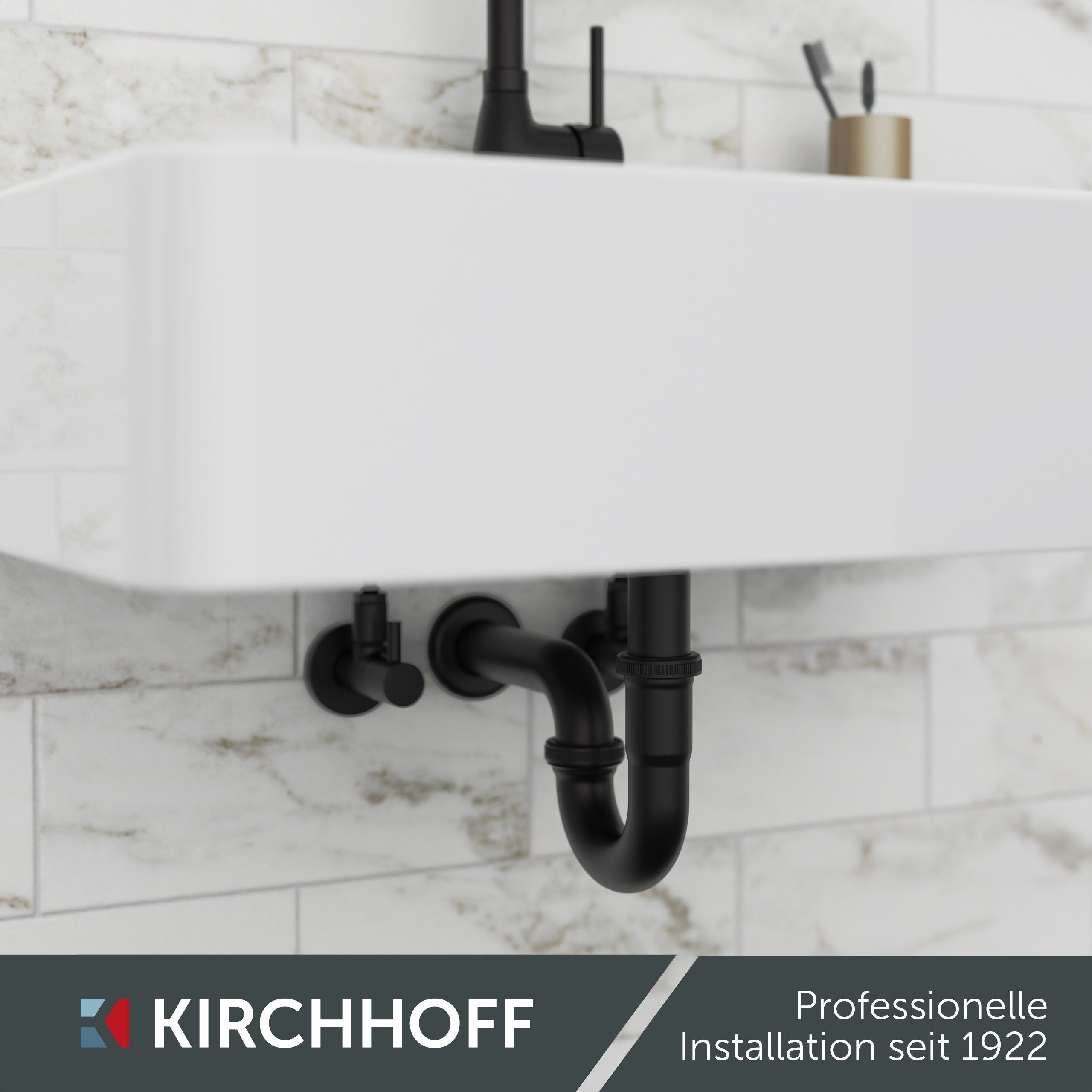 Kirchhoff Siphon Tauchrohr, Chrom, 1 1/4", für Siphon, Edelstahl, 1 1/4-Zoll-Anschluss, 250 mm Länge, kürzbar