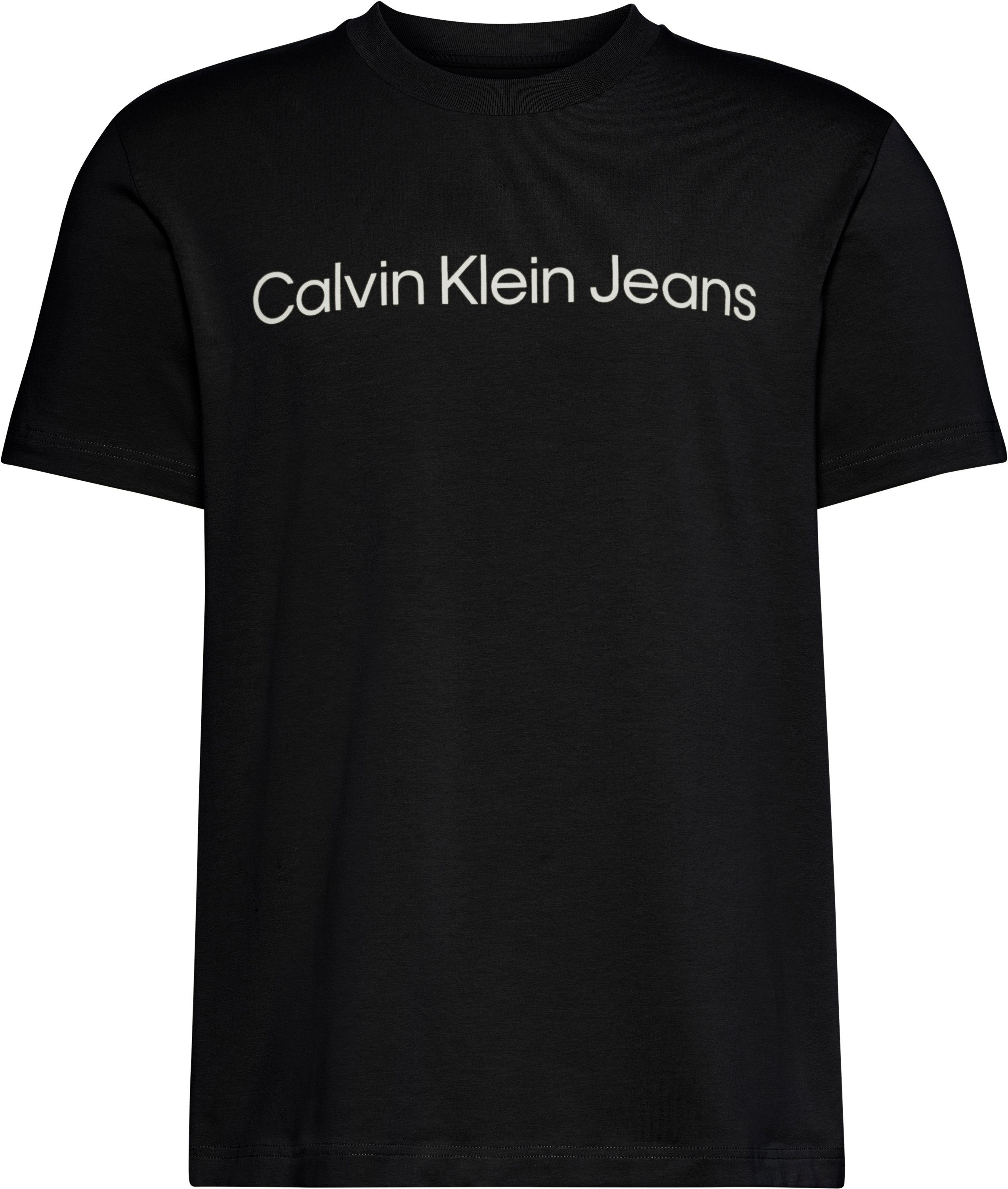 Calvin Klein Jeans T-Shirt Rundhalsausschnitt, Regular Fit, Logoschriftzug – Bild 5 von 5