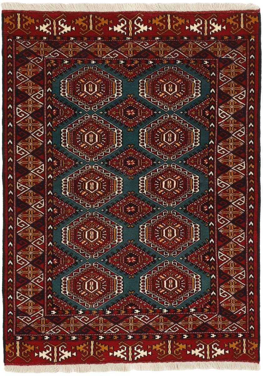 Nain Orientteppich mm 6 Handgeknüpfter Turkaman Perserteppich, / Trading, 109x153 Orientteppich Höhe: rechteckig,