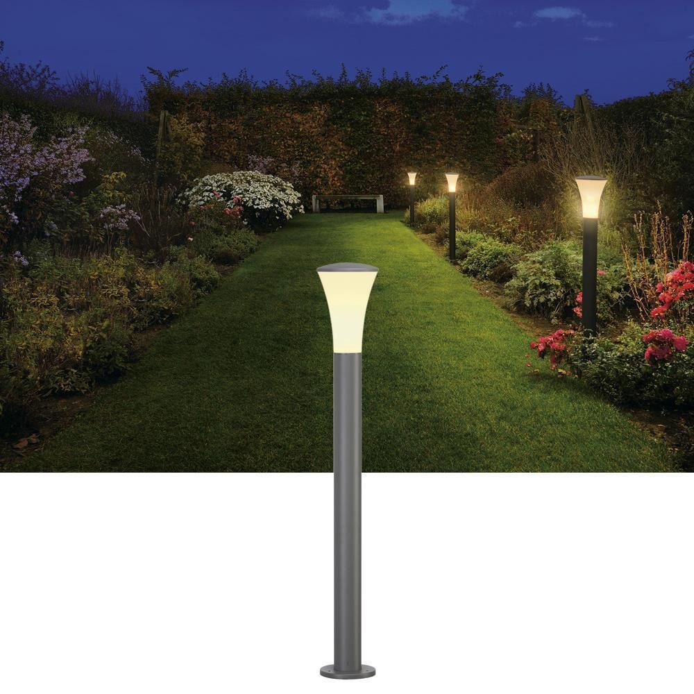 SLV Außen-Stehlampe Wegeleuchte Alpa Cone, Aluminium, Anthrazit, IP55, 1080 mm E27