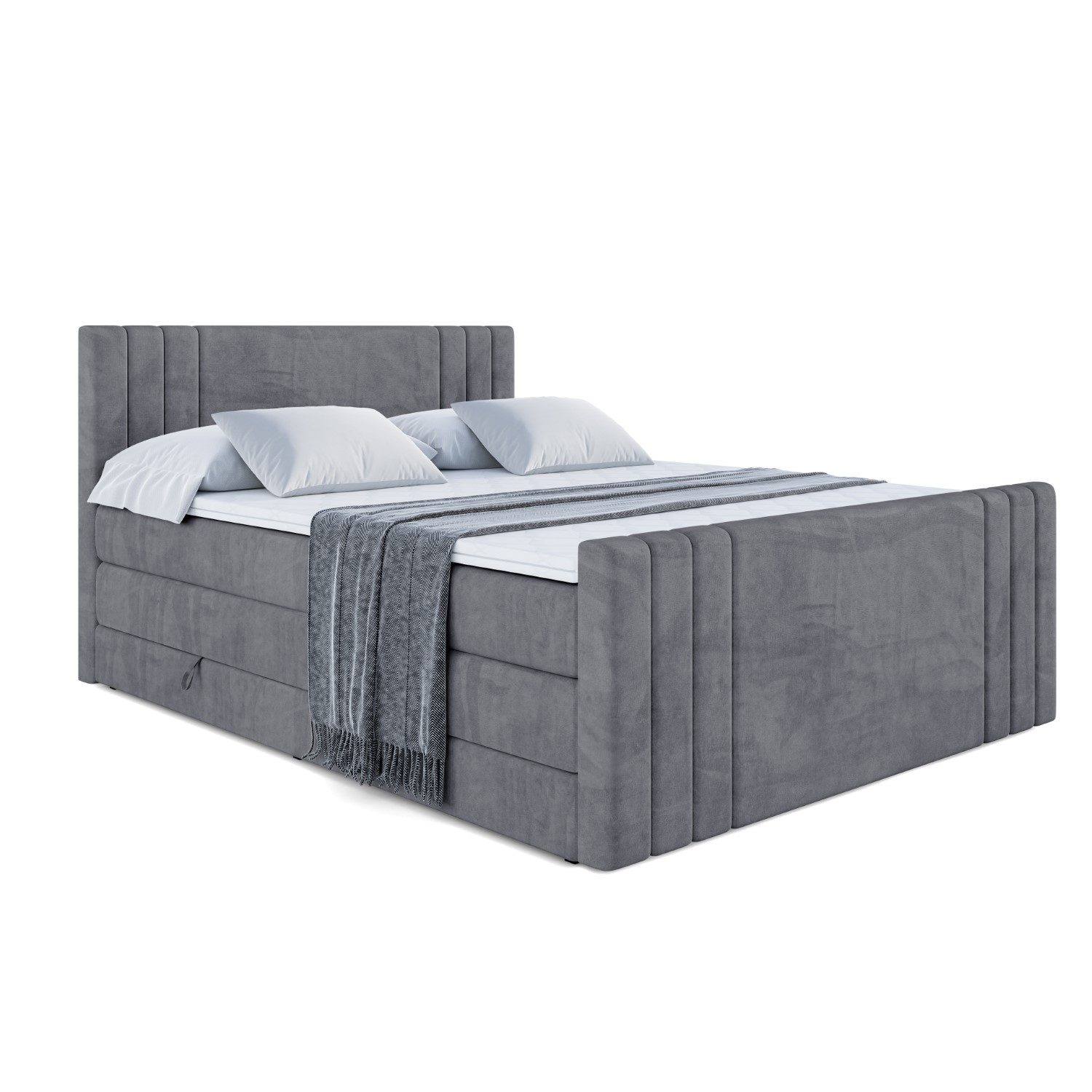 ALTDECOR Boxspringbett IDRIKO-Z KING (Multipocket-Matratze H4, günstig online kaufen