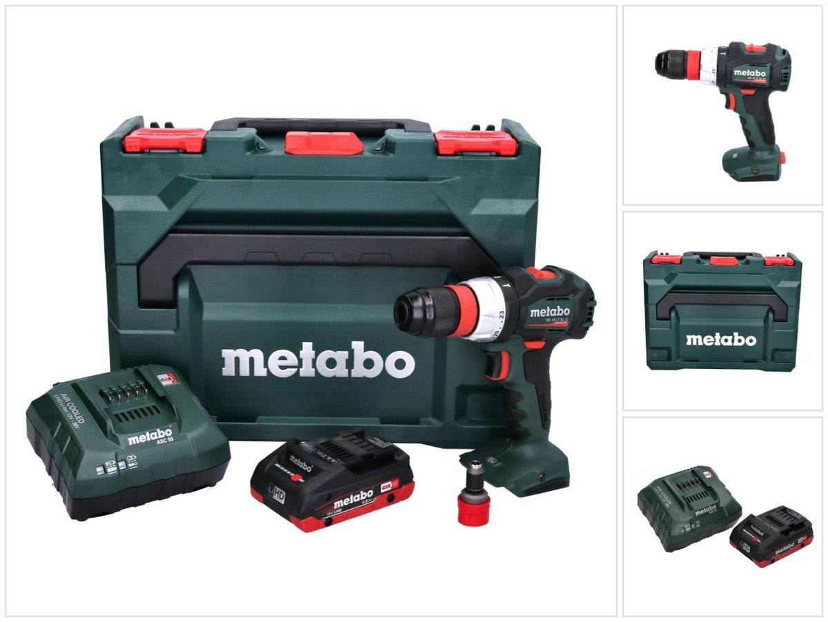 metabo Säulenbohrmaschine »Metabo BS 18 LT BL Q Akku Bohrschrauber 18 V 75  Nm Brushless + 1x Akku 4,0 Ah + Ladegerät + metaBOX«