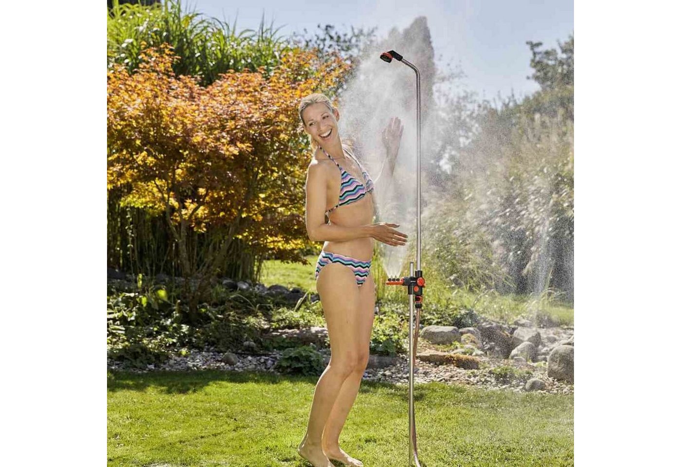 Thumbnail - GARDENA Gartendusche Gartendusche Duo mit Ventil 2 Strahlformen