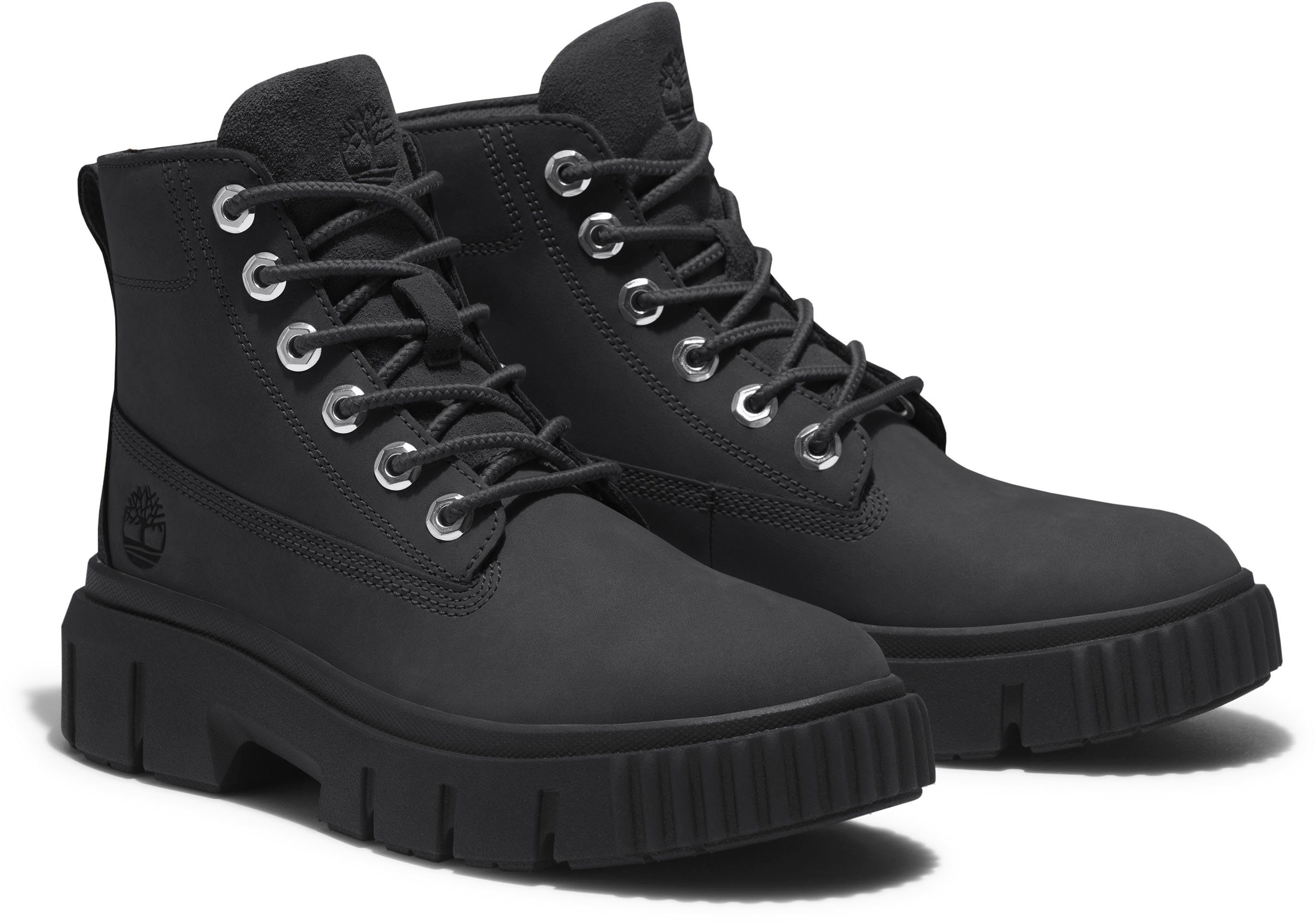 Timberland Greyfield Schnürboots schwarz Boot Leather