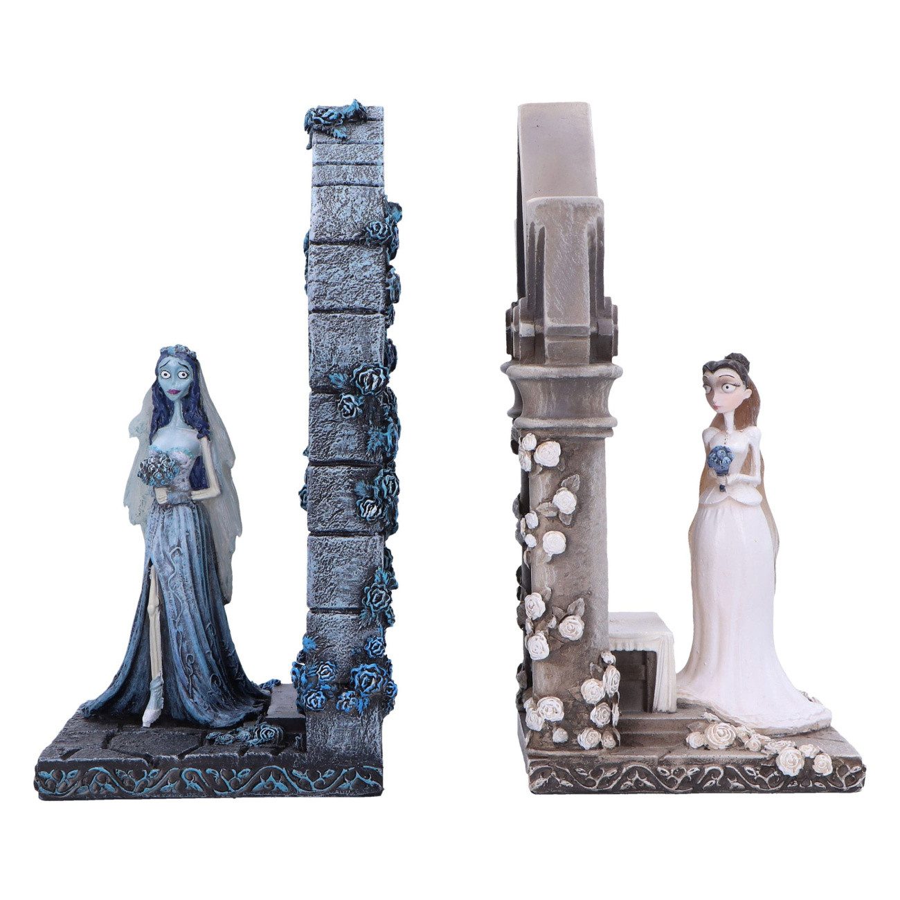 Nemesis Now Buchstütze Corpse Bride Emily und Victorial Buchstützen 19 cm