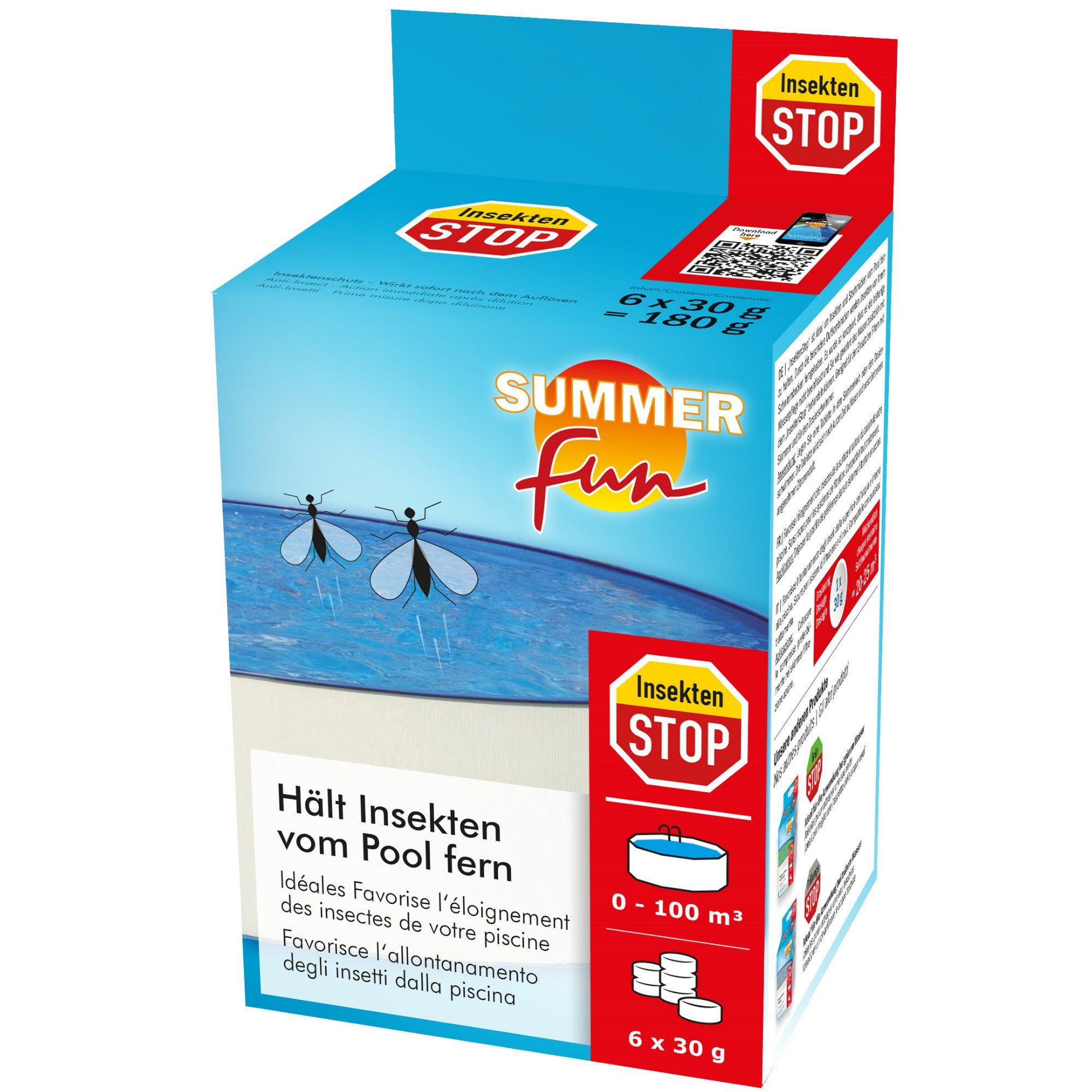 SUMMER FUN Poolpflege Summer Fun - Insektenstopp, 0,18 kg