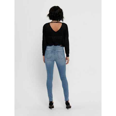 ONLY High-waist-Jeans Paola (1-tlg) Plain/ohne Details, Patches, Weiteres Detail