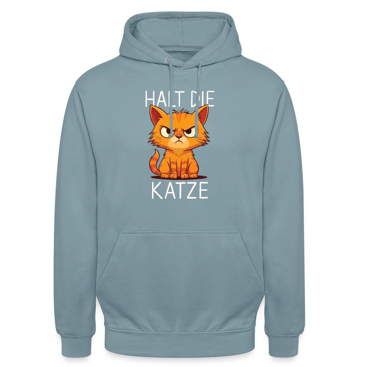 Hoodie Halt Die Katze, Wütende Katze Unisex Hoodie