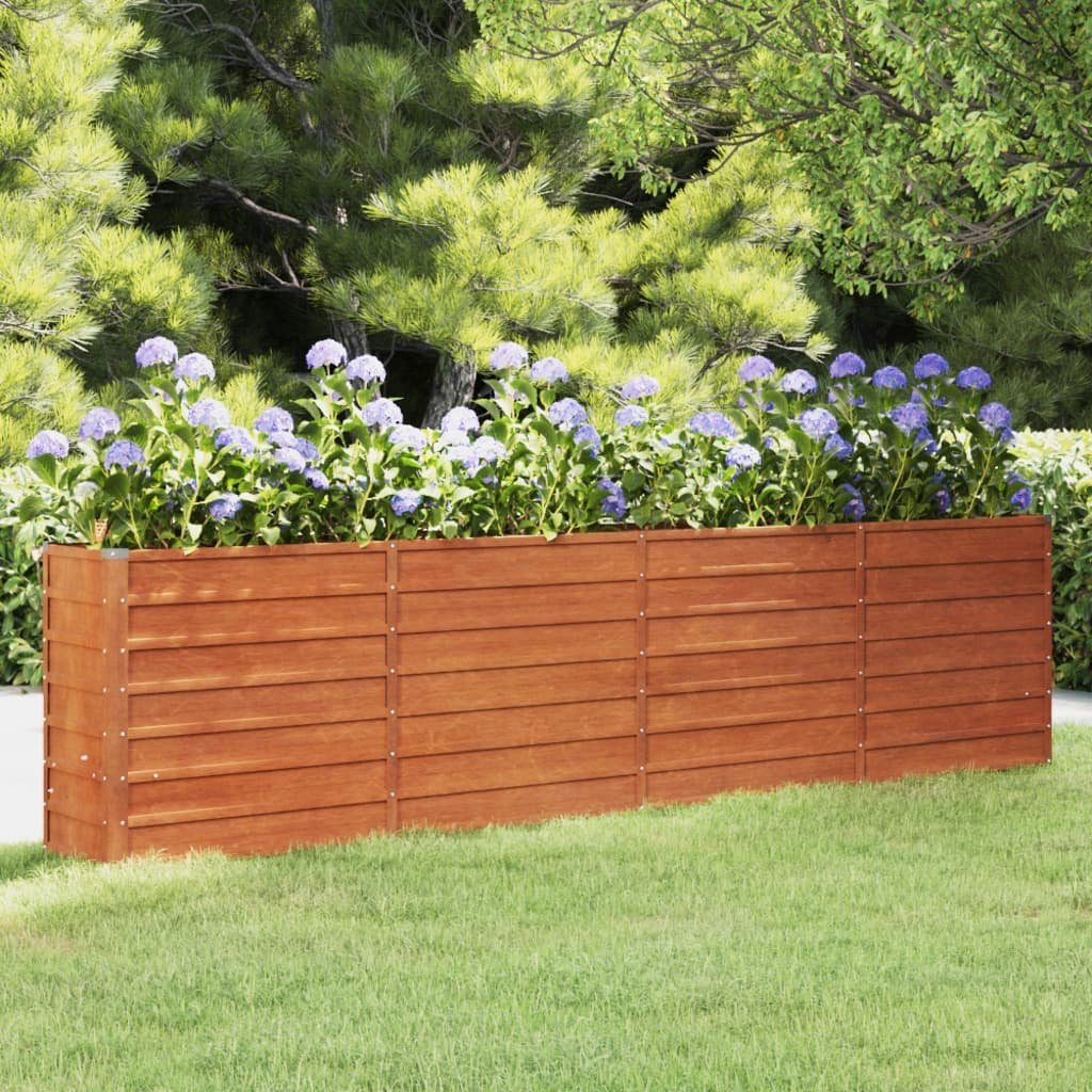 vidaXL Hochbeet Hochbeet Rostig 320x40x77 cm Cortenstahl (1 St)