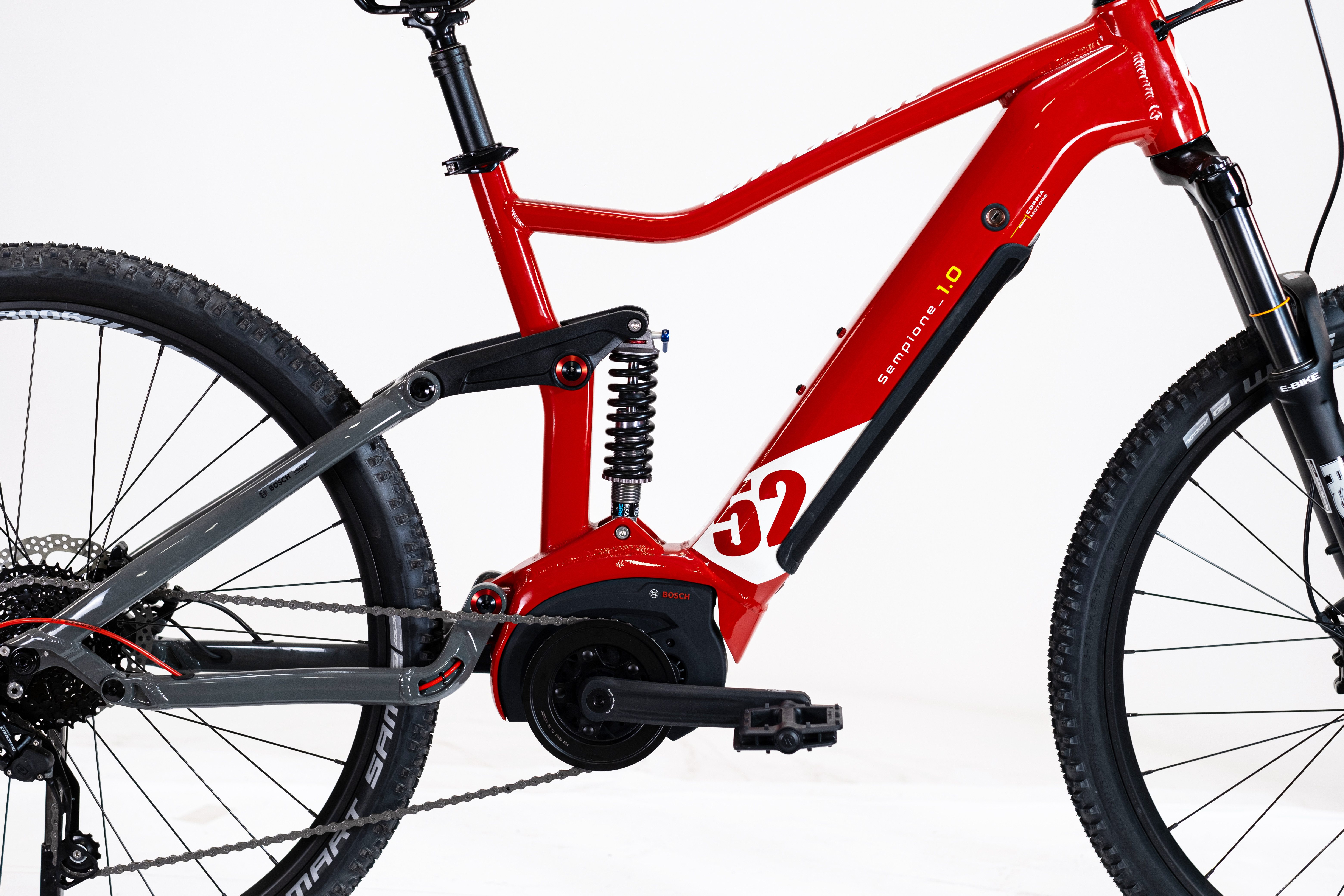 Lombardo E-Bike Mountainbike LOMBARDO SEMPIONE FULLY / BOSCH 500 Wh 29" rot 10 Gänge, 10 Gang Shimano DEORE RDM-6000 Schaltwerk, Kettenschaltung, Mittelmotor, 500 Wh, BOSCH PERFORMANCE LINE 36 V/250 W, Mittelmotor