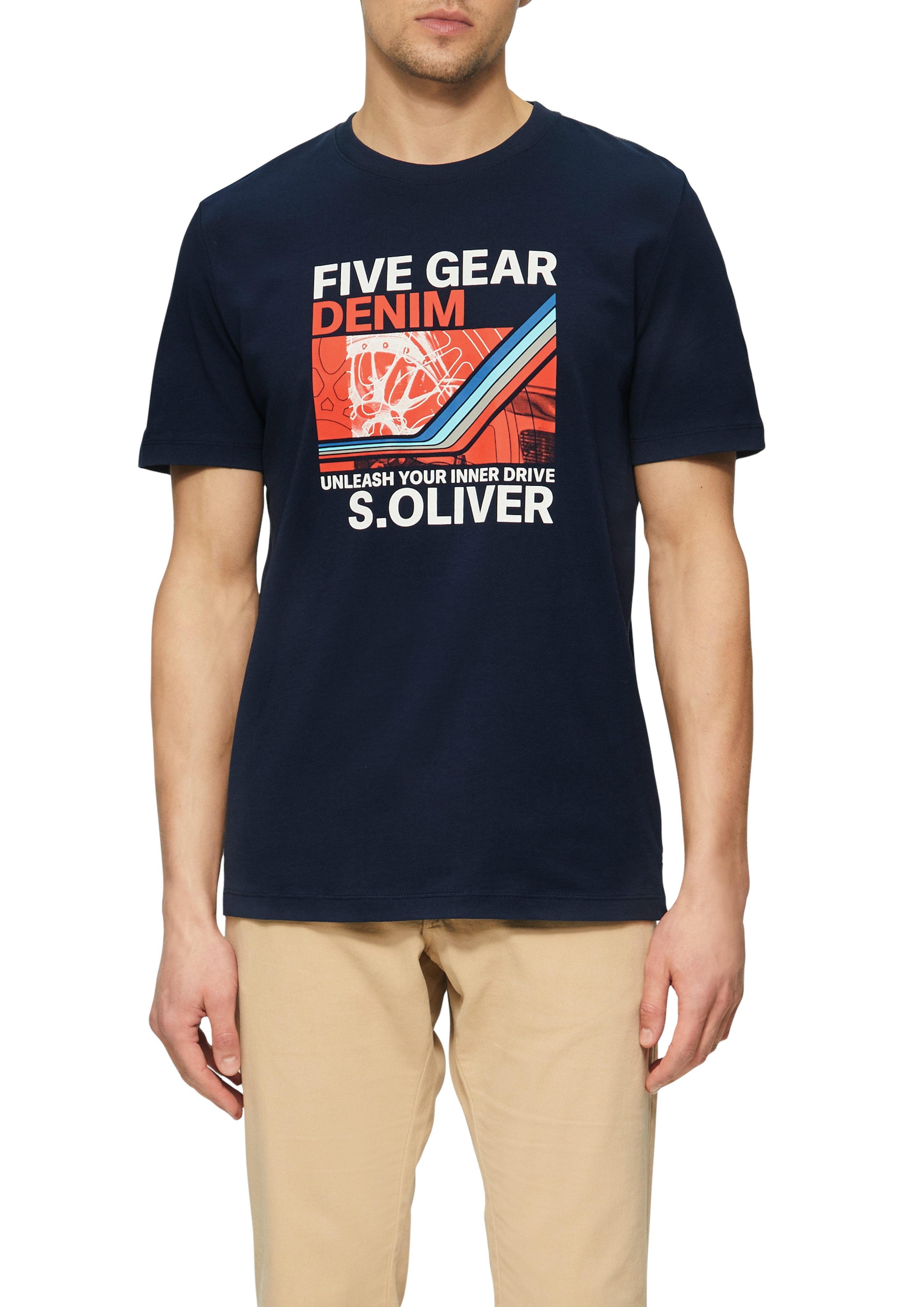 s.Oliver T-Shirt mit Front Print günstig online kaufen