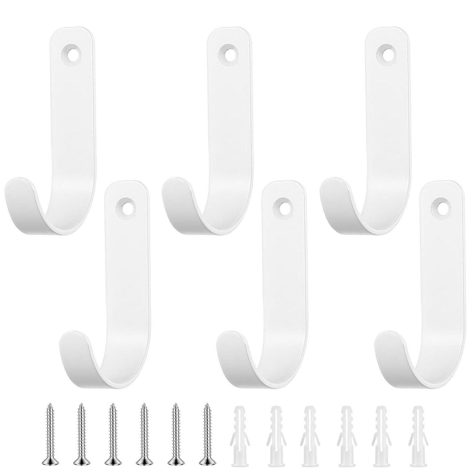 LuxusKollektion Wandhaken Kleiderhaken Wandhaken Set Weiß