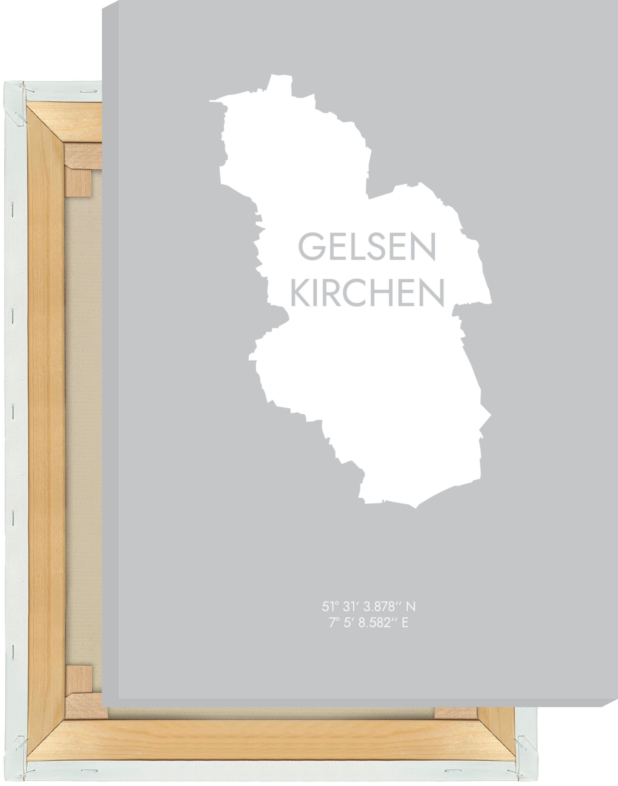 MOTIVISSO Leinwandbild Gelsenkirchen Koordinaten #6