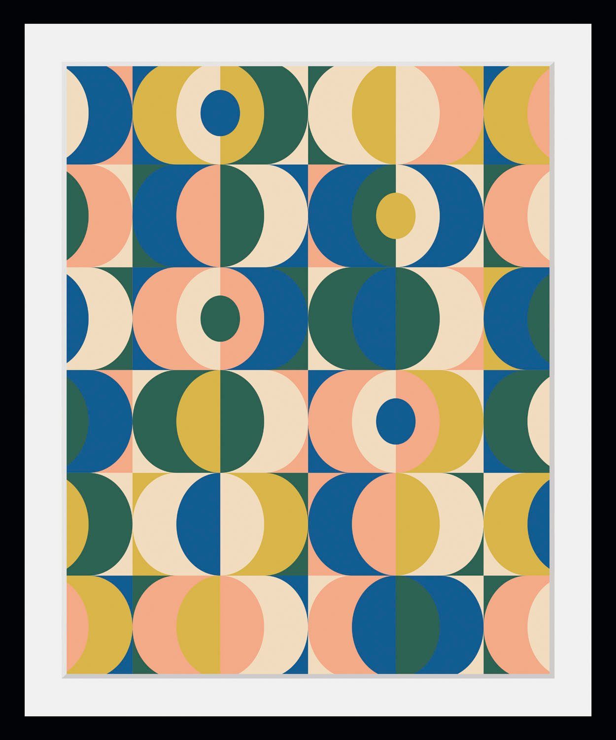 queence Bild Christin, Abstrakt, Figuren, Gemälde, Kunst, Modern (1 St), HD Premium Poster-Druck inkl. Holzrahmen