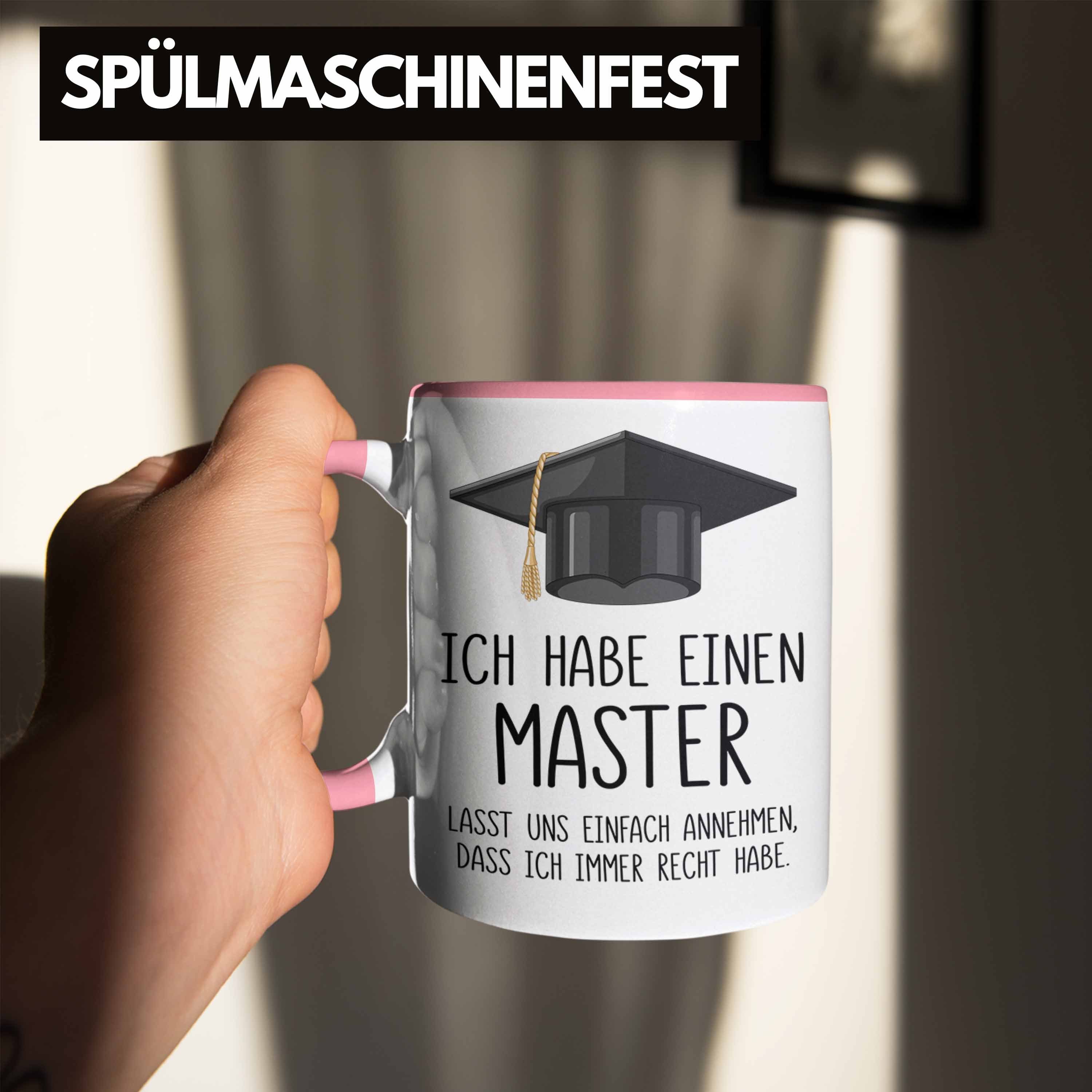 - Bestandene Prüfung Tasse Graduation Trendation Geschenkidee Tasse Bestanden Geschenk Abschluss Spruch Master Rosa Master Trendation