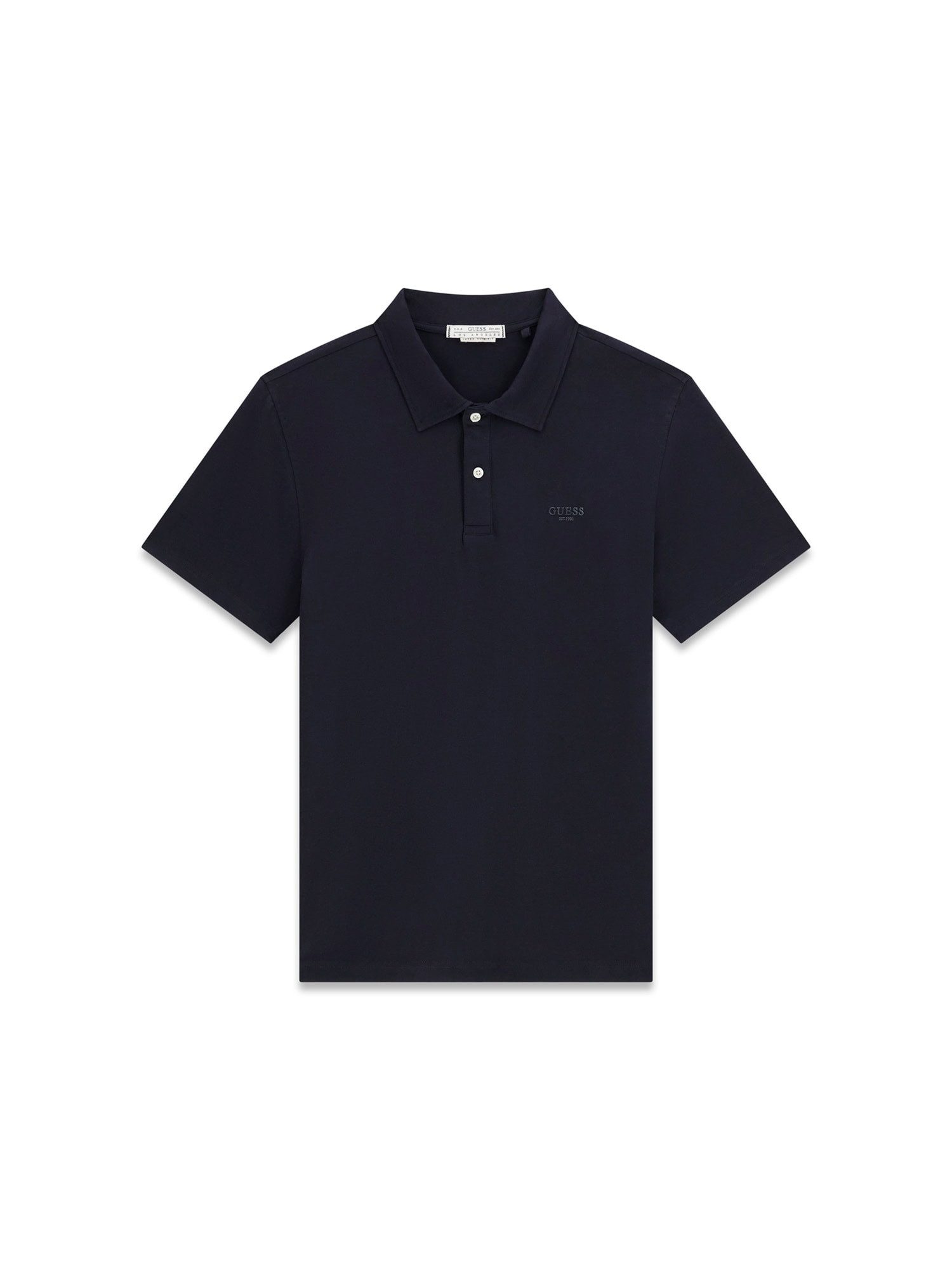 Guess Poloshirt ESSENTIAL Slim Fit, Baumwoll-Mix, Logodruck