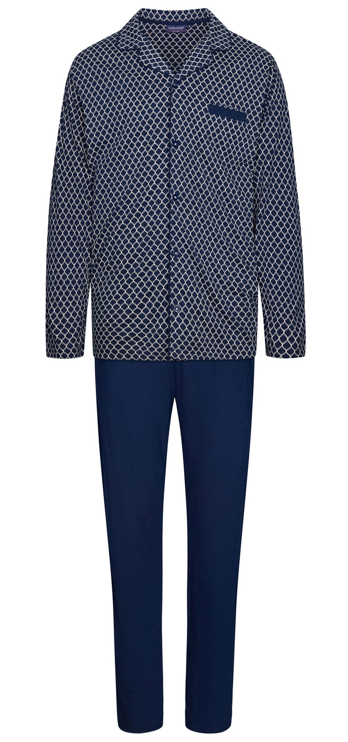 Pastunette Schlafanzug Herren Pyjama geknöpft (2 tlg) Modisches Design günstig online kaufen