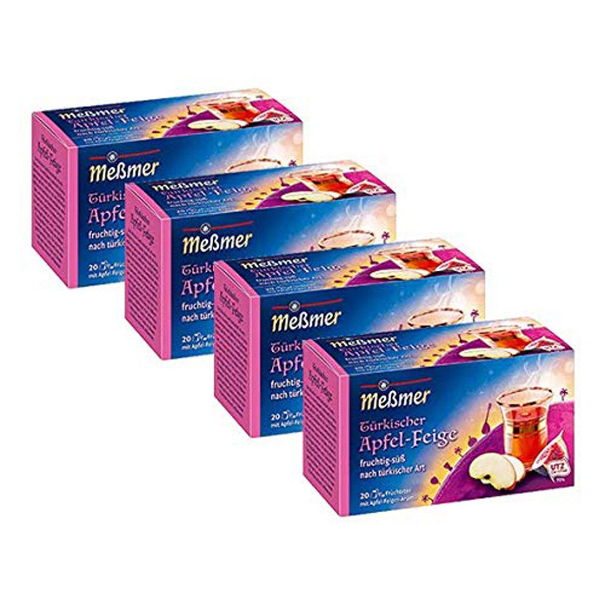 Meßmer Tee, Meßmer Türkischer Bayram Apfel Feige fruchtig und süß 4er Pack