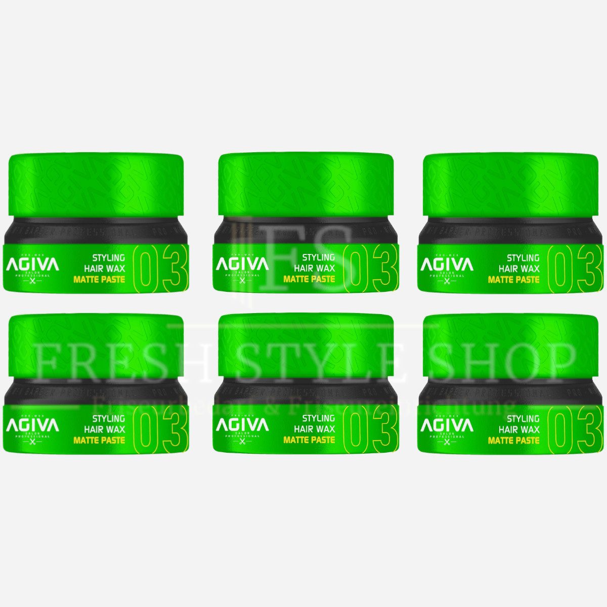 Haarwachs 6x Haarwachs Haar Wax 155ml 03 Matte Paste