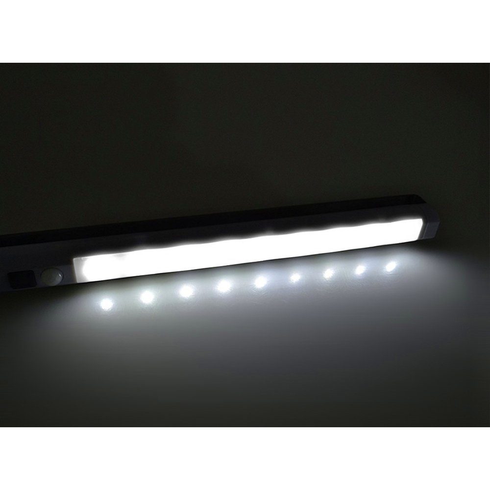 Maclean LED Lichtleiste MCE166, 9 LED SMD (Surface-Mounted Device), Lichtleiste mit Bewegungsmelder