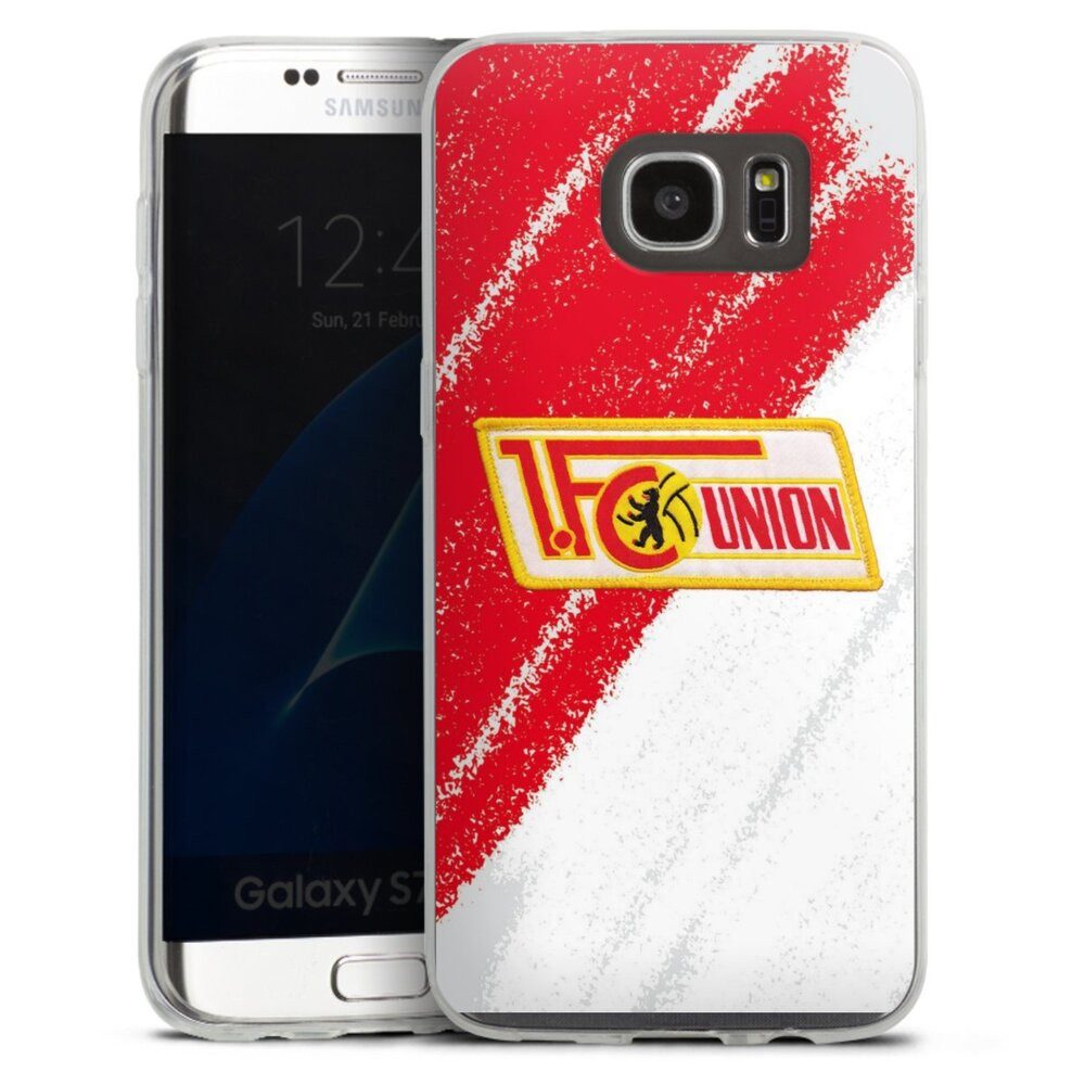 DeinDesign Handyhülle Offizielles Lizenzprodukt 1. FC Union Berlin Logo, Samsung Galaxy S7 Edge Slim Case Silikon Hülle Ultra Dünn Schutzhülle