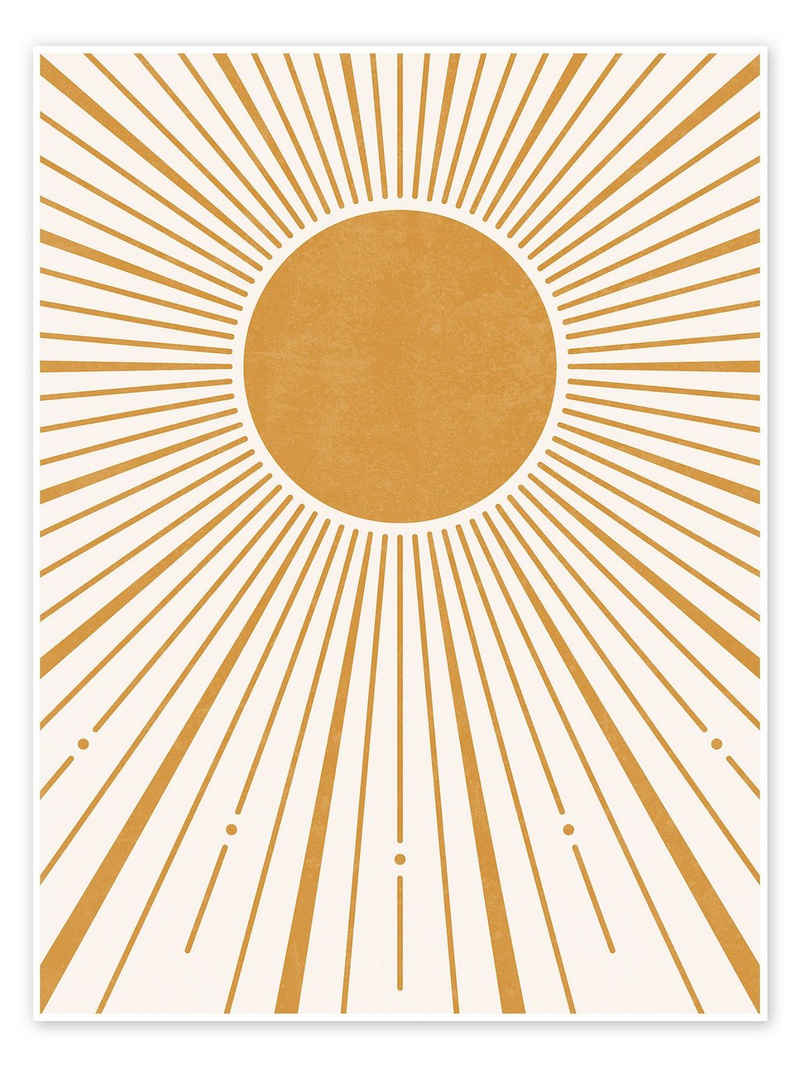 Posterlounge Poster TAlex, Boho Sonnenaufgang, Wohnzimmer Boho Illustration