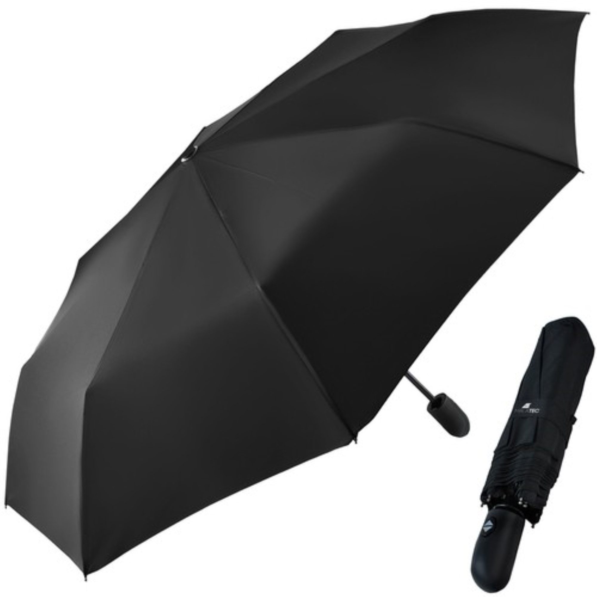 MALATEC Taschenregenschirm Automatischer Regenschirm, 110 cm Durchmesser, Windfest, leicht, automatisches Öffnen/Schließen
