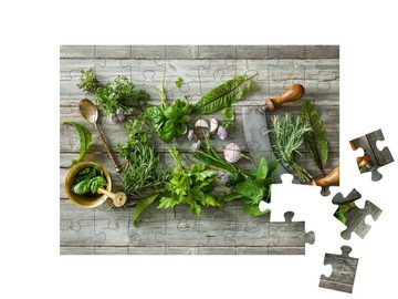 puzzleYOU Puzzle Frische Küchenkräuter und Gewürze, 48 Puzzleteile, puzzleYOU-Kollektionen Kräuter