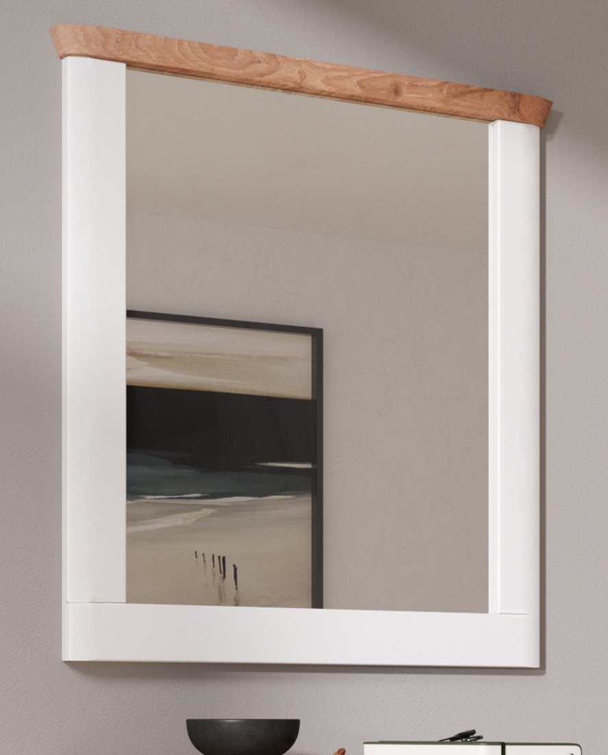 Michigan 79 x mit cm), Eiche, Wandspiegel (Garderobenspiegel in xonox.home mit 89 Kranz weiß