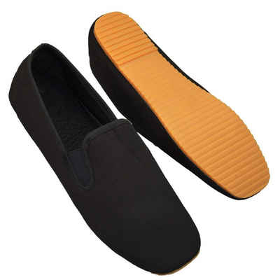 BAY-Sports Kung Fu Schuhe Thai Chi Chinesische Slipper Gummisohle Wushu Yoga Tai Chi Kampfsport schwarz Qi Gong Win Tsung Slipper (Sport, Freizeit) Martial Arts, Kampfkunst