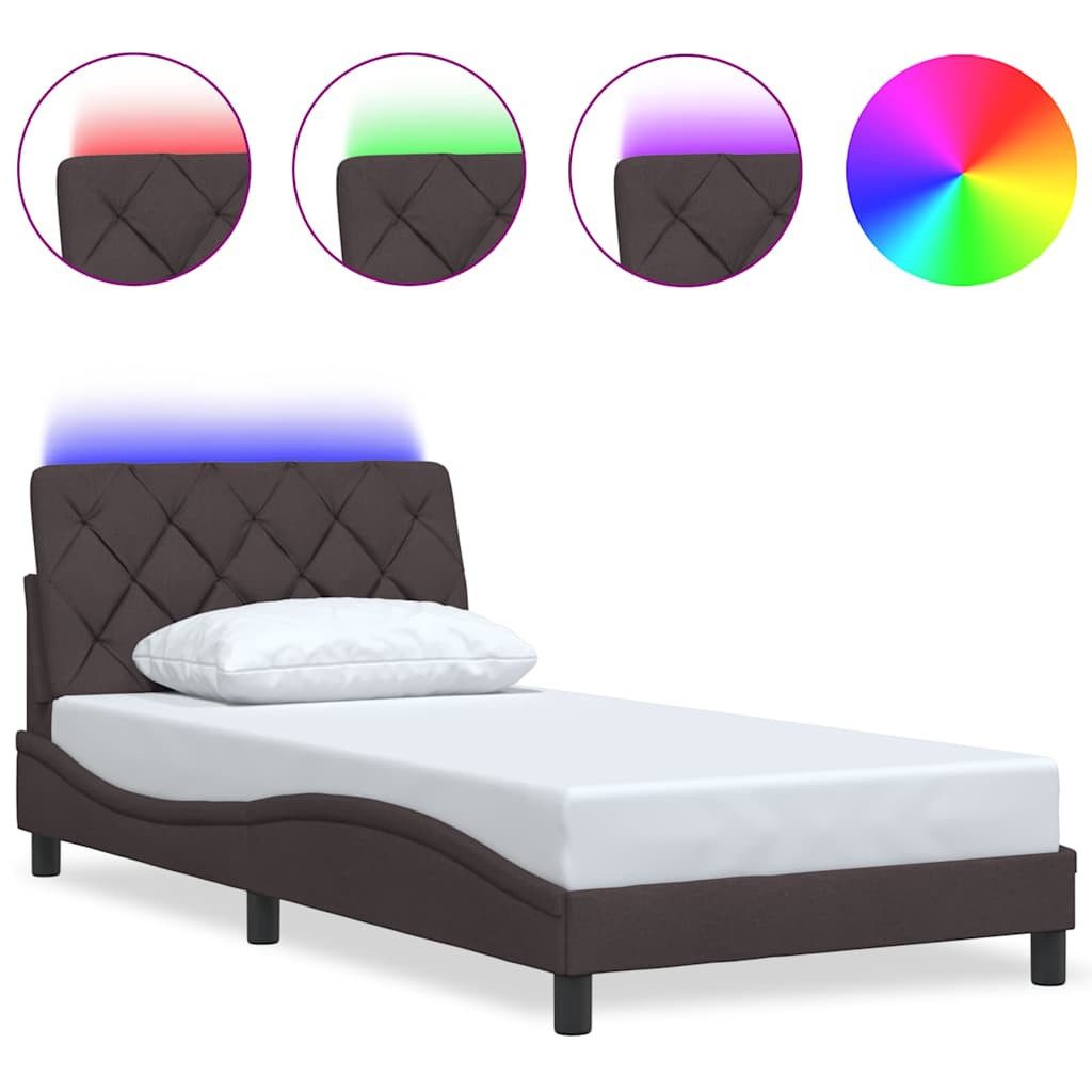 vidaXL Bett Bettgestell mit LED ohne günstig online kaufen