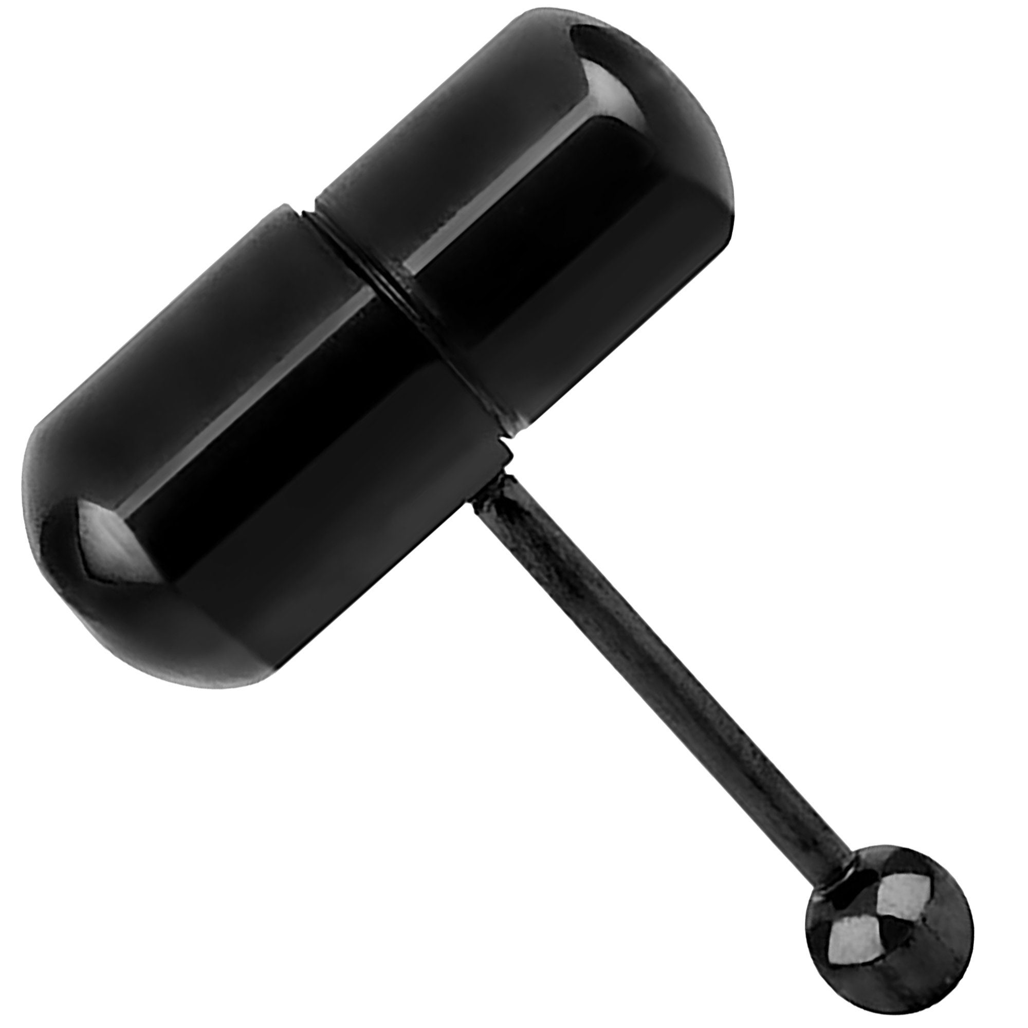 Taffstyle Intimpiercing Zungenpiercing Barbell vibrierend Oral Vibrationspiercing (Piercing mit vibrierender Kapsel aus Chirurgenstahl – inkl. 2 Batterien), Piercing Barbell Stab Hantel Intimpiercing