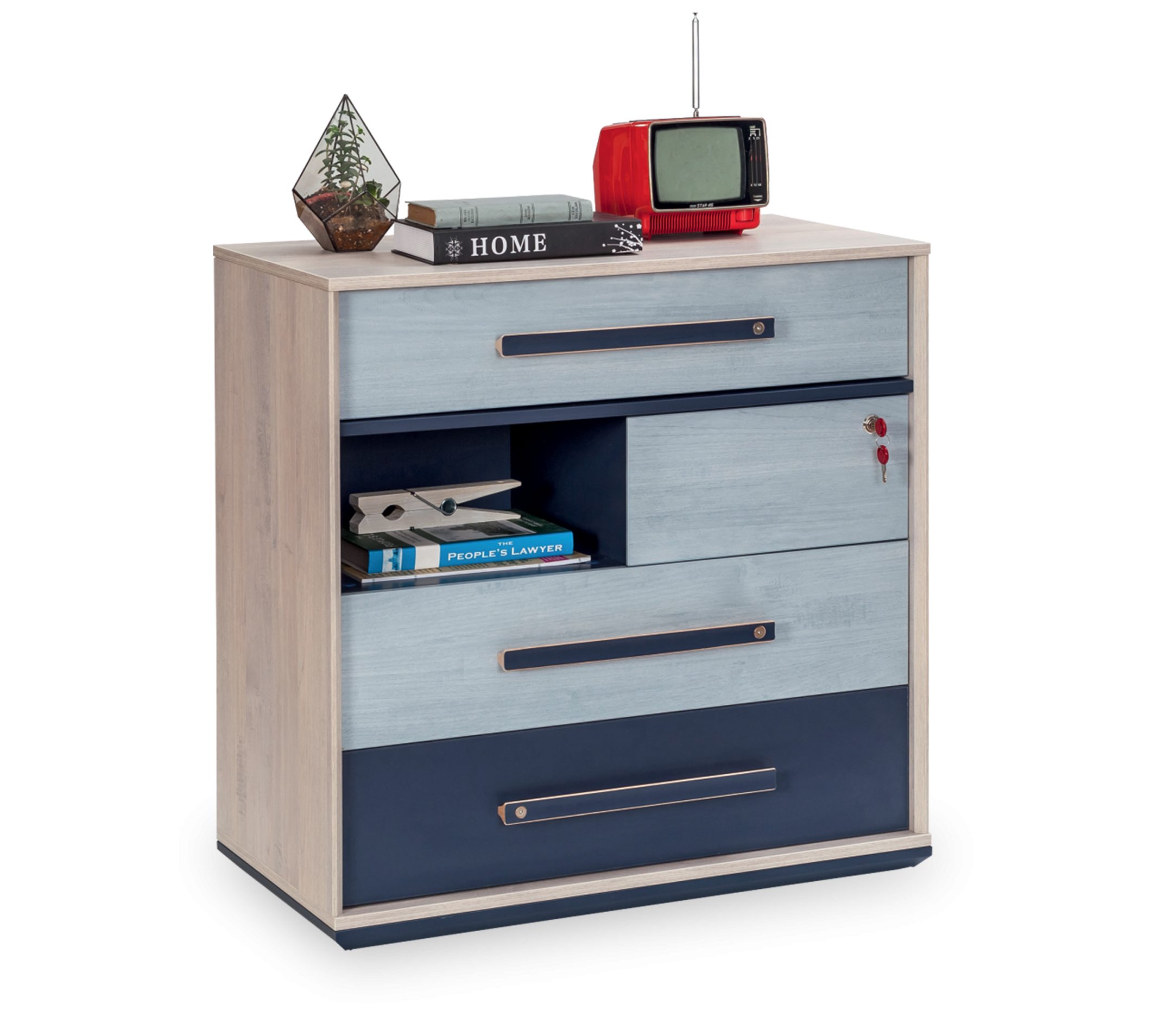 Möbel-Zeit Kommode TRIO mit 3 Schubkästen