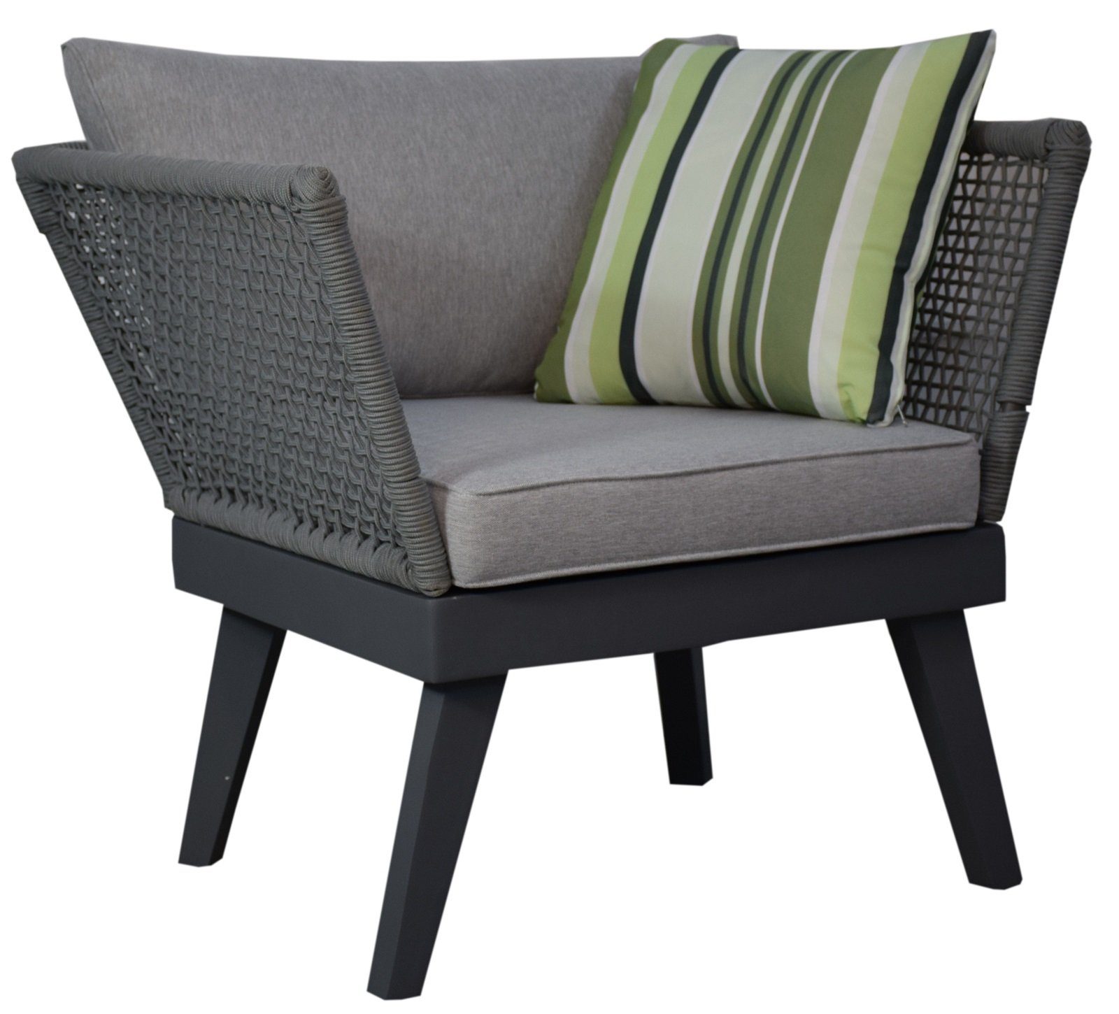 Jet-Line Gartenlounge-Set Loungemöbel Cuba hellgrau