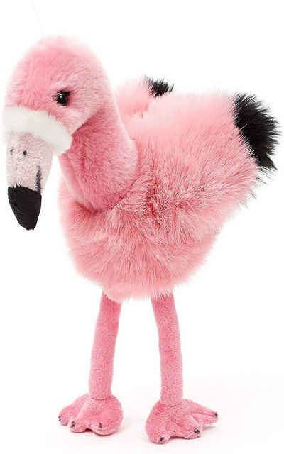 Uni-Toys Kuscheltier Flamingo pink - 18 cm (Höhe) - Plüsch-Vogel - Plüschtier, zu 100 % recyceltes Füllmaterial