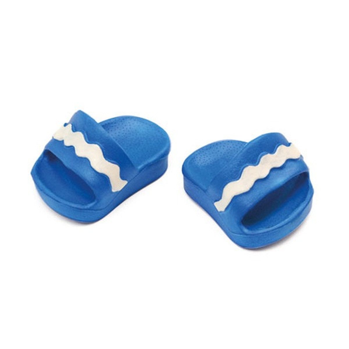 Heless Puppenkleidung Badeschlappen blau Größe 38-45cm