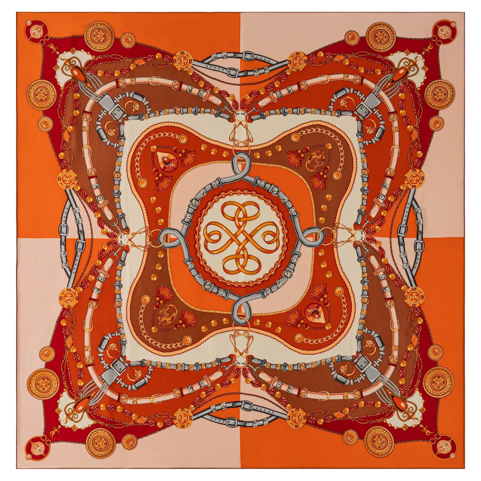 Roeckl Seidentuch Colorful Compass, Elegantes Seidentuch