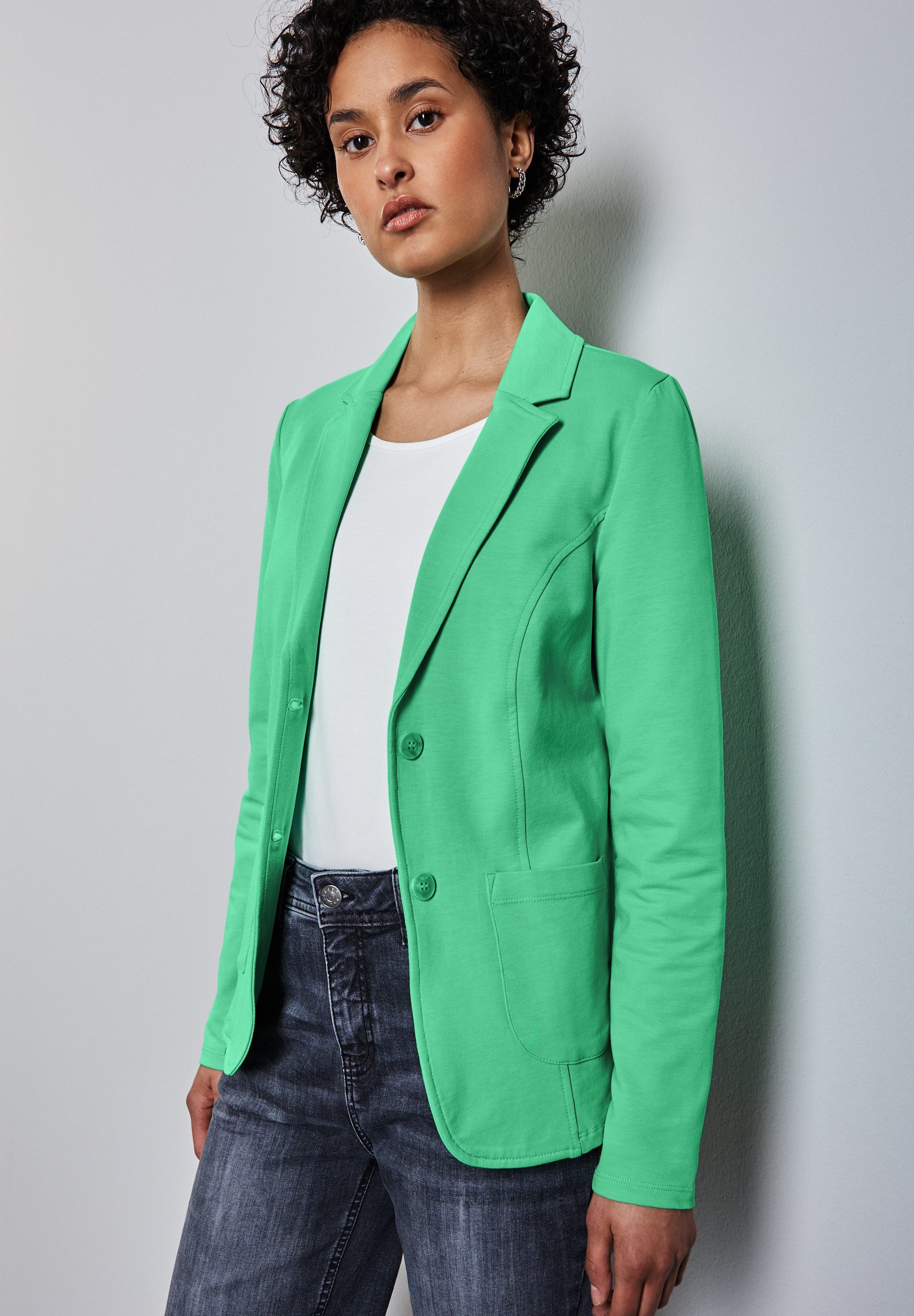 STREET ONE Sweatblazer mit aufgenähten Taschen